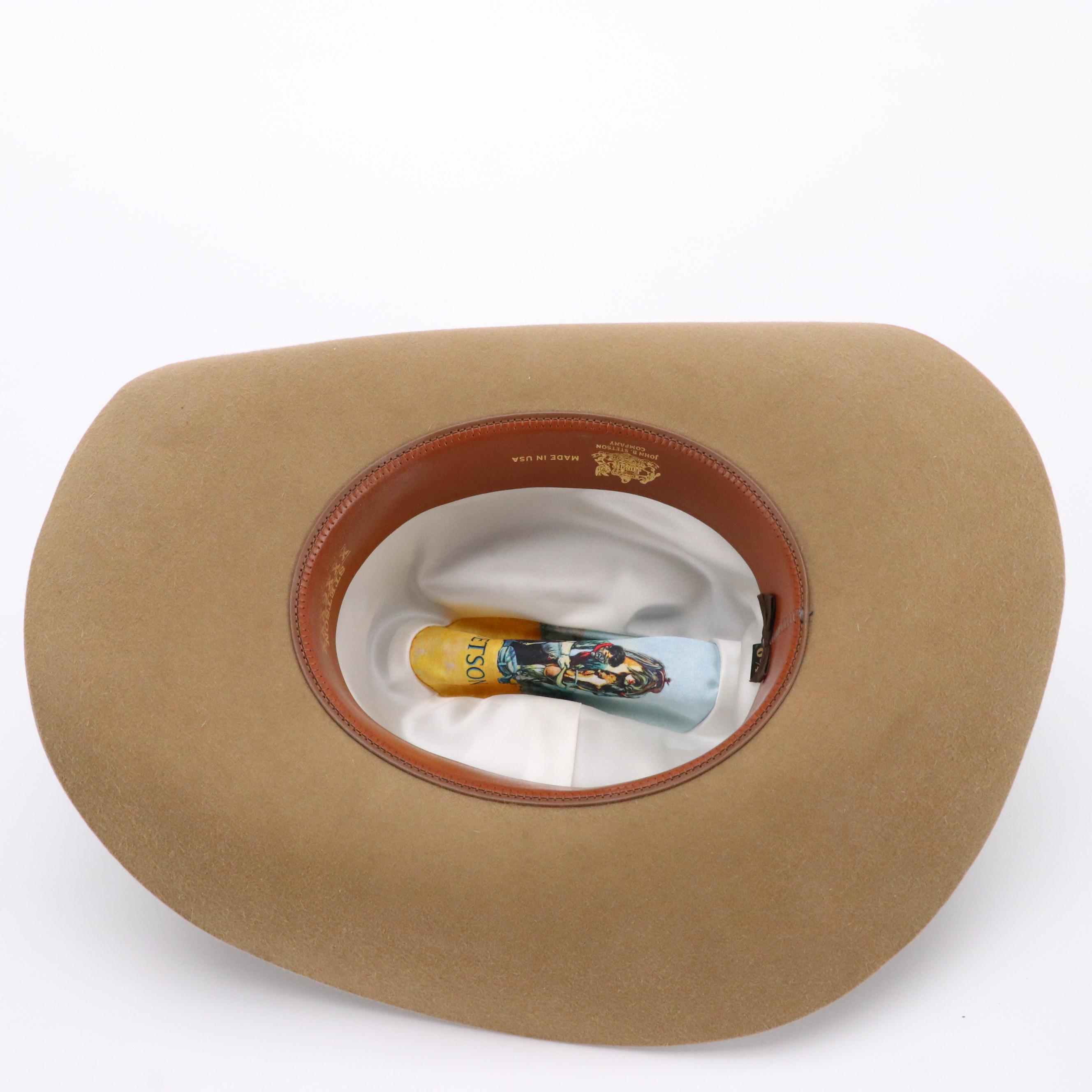 Stetson 6X Beaver Fur Felt Rancher, Hidalgo Straw Hat, Other Wool Felt Hat