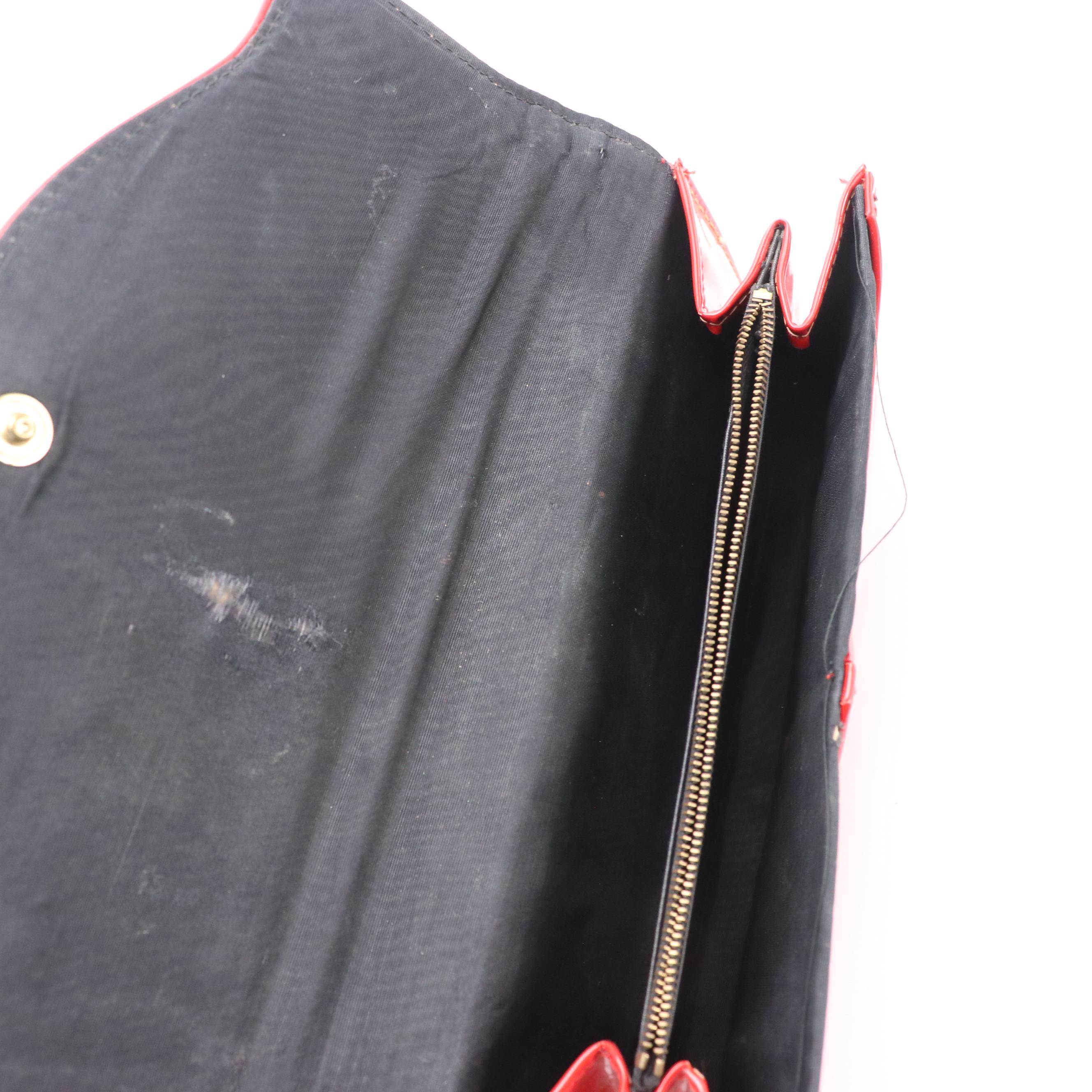 Clare-Vivier Star Printed Suede Zip Clutch, Other Leather Crossbody & Red Clutch