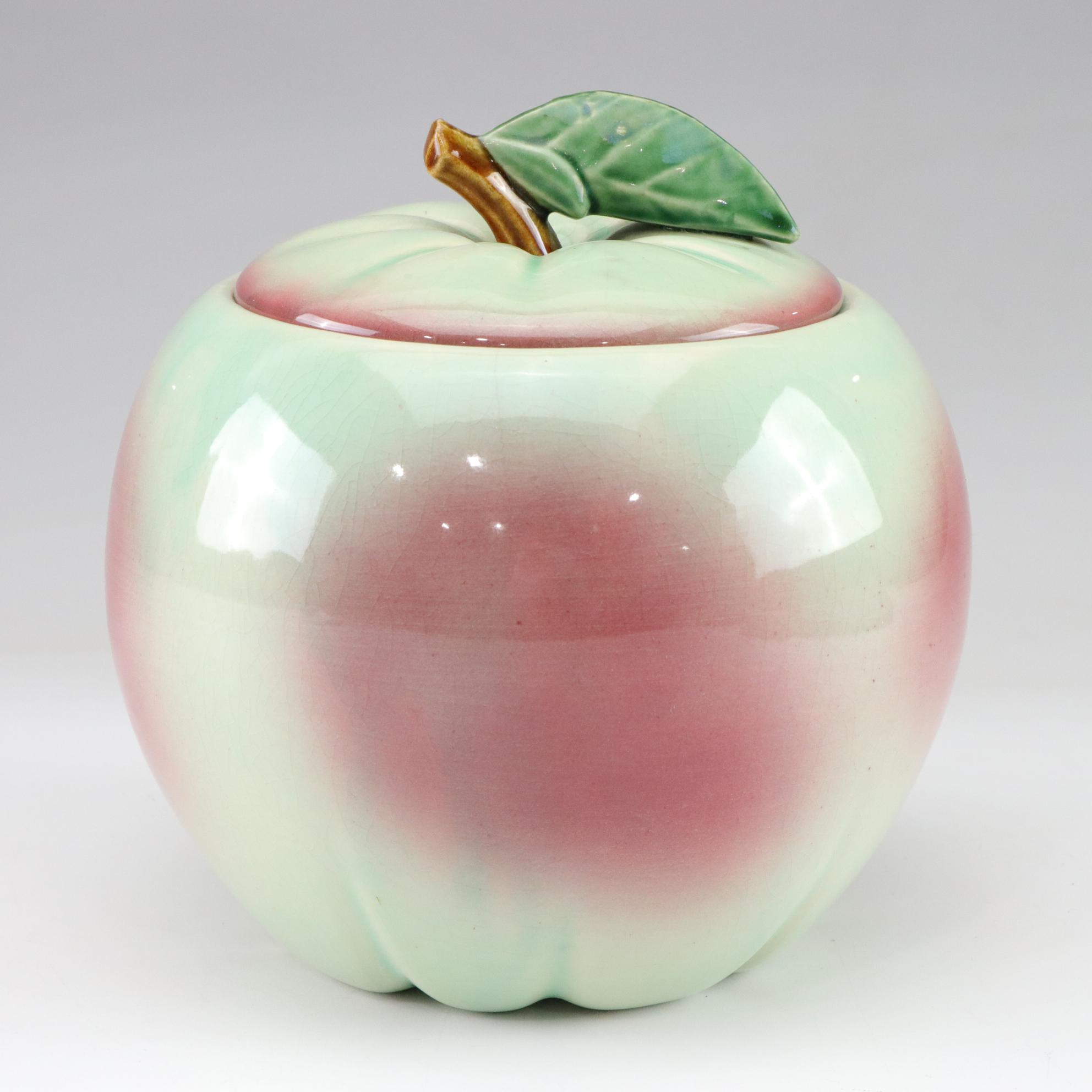 McCoy Blushing Apple Cookie Jar, Mid-20th Century