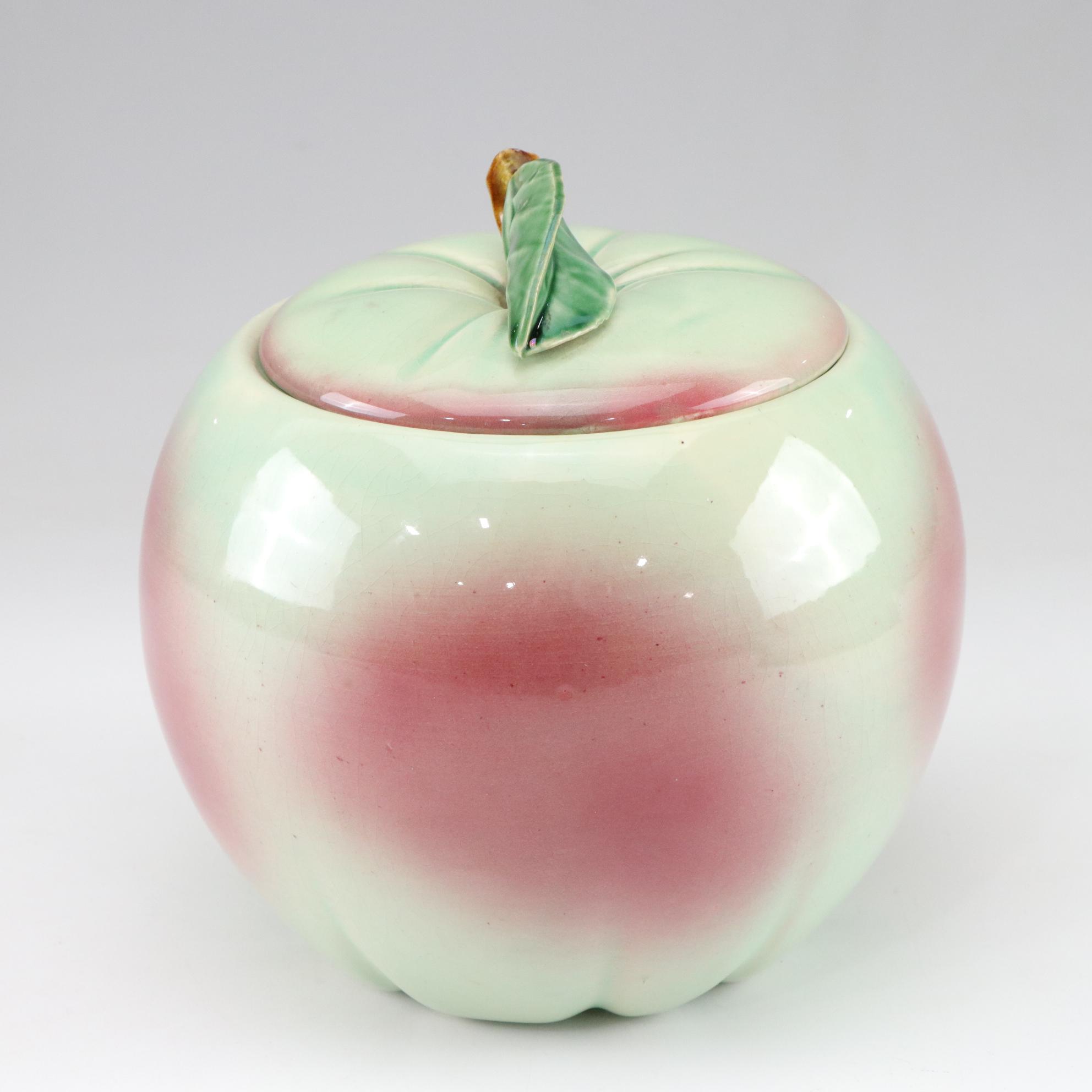 McCoy Blushing Apple Cookie Jar, Mid-20th Century