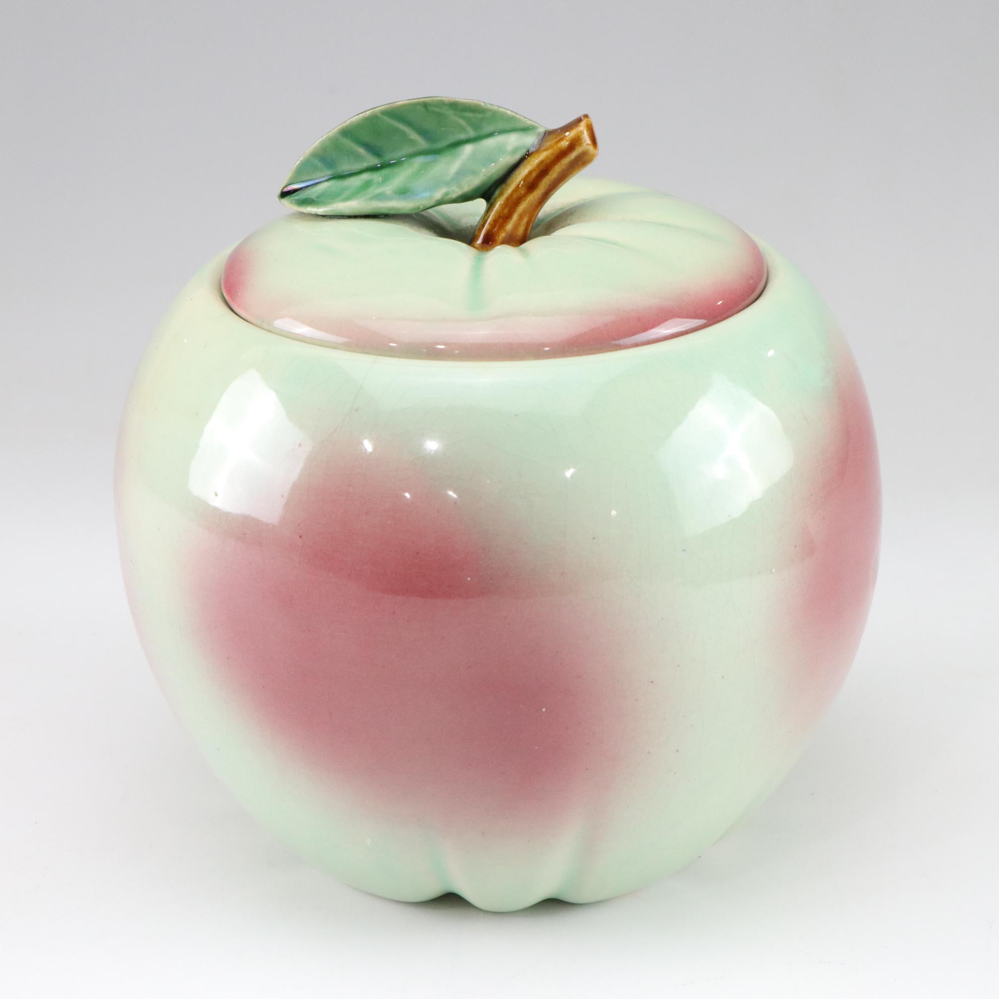 McCoy Blushing Apple Cookie Jar, Mid-20th Century