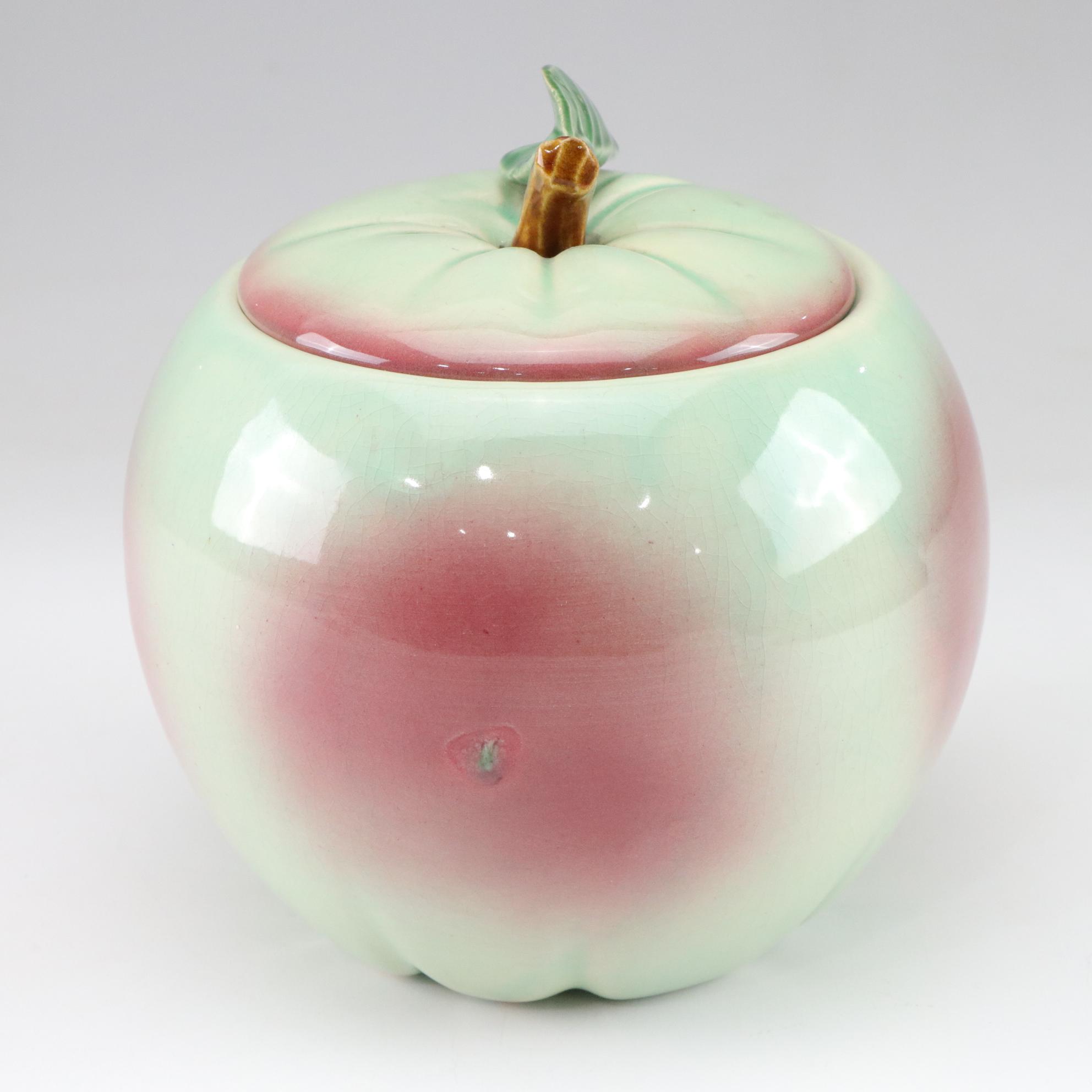 McCoy Blushing Apple Cookie Jar, Mid-20th Century