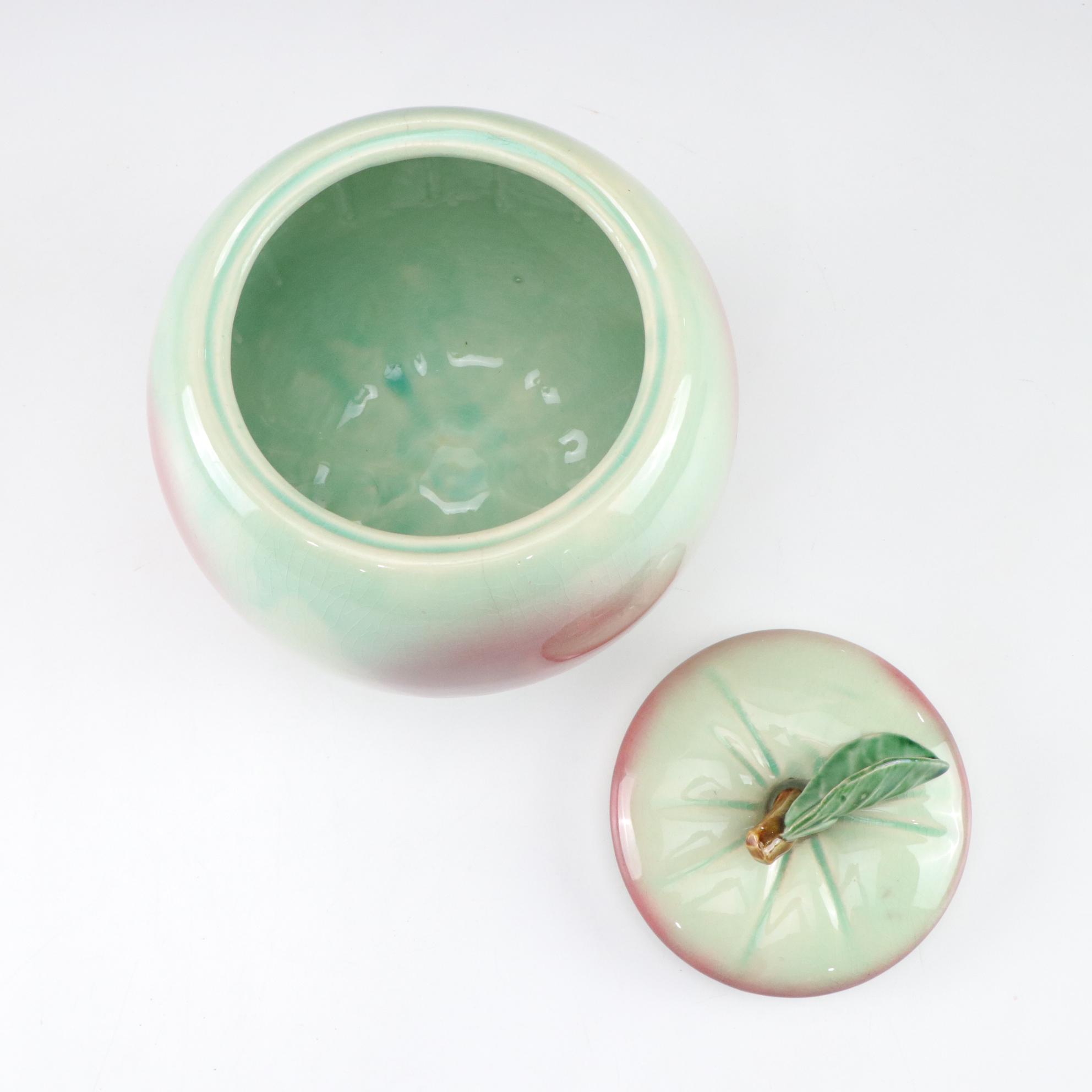 McCoy Blushing Apple Cookie Jar, Mid-20th Century