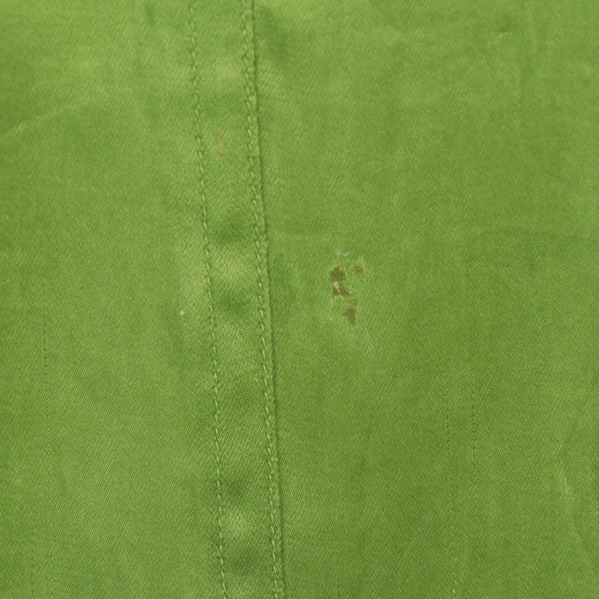 Prada Silk Blouse with Panel Pleat Stitching and Ruched Detail