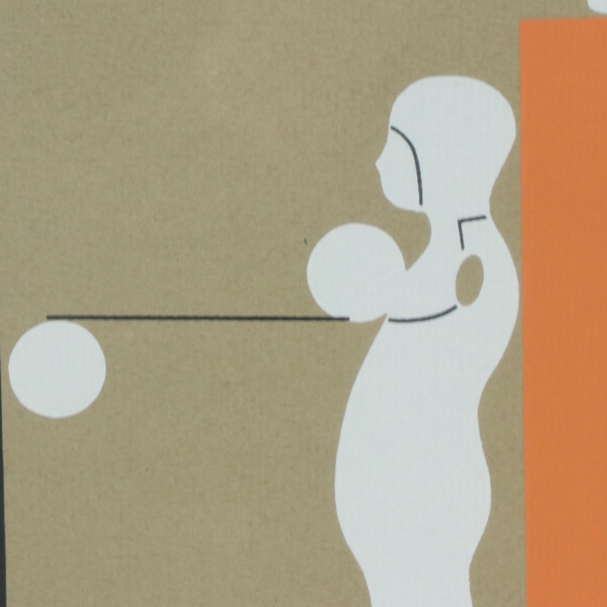 Ernest Trova Serigraph Exhibition Poster "Recent Sculpture," 1967