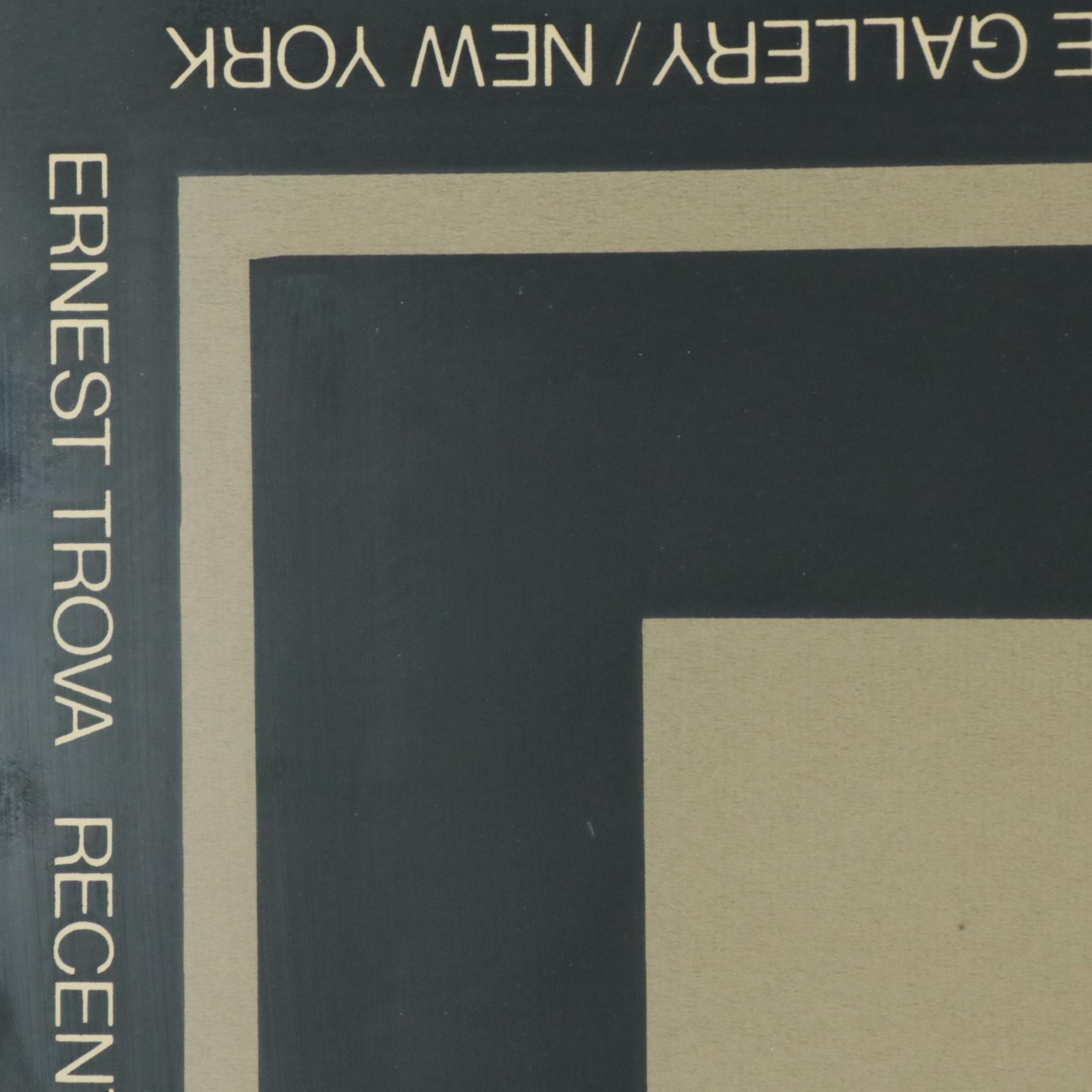 Ernest Trova Serigraph Exhibition Poster "Recent Sculpture," 1967