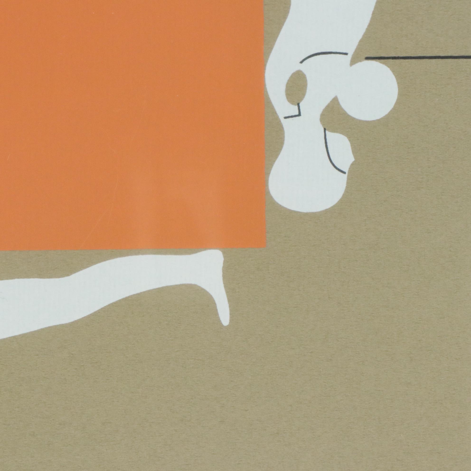 Ernest Trova Serigraph Exhibition Poster "Recent Sculpture," 1967