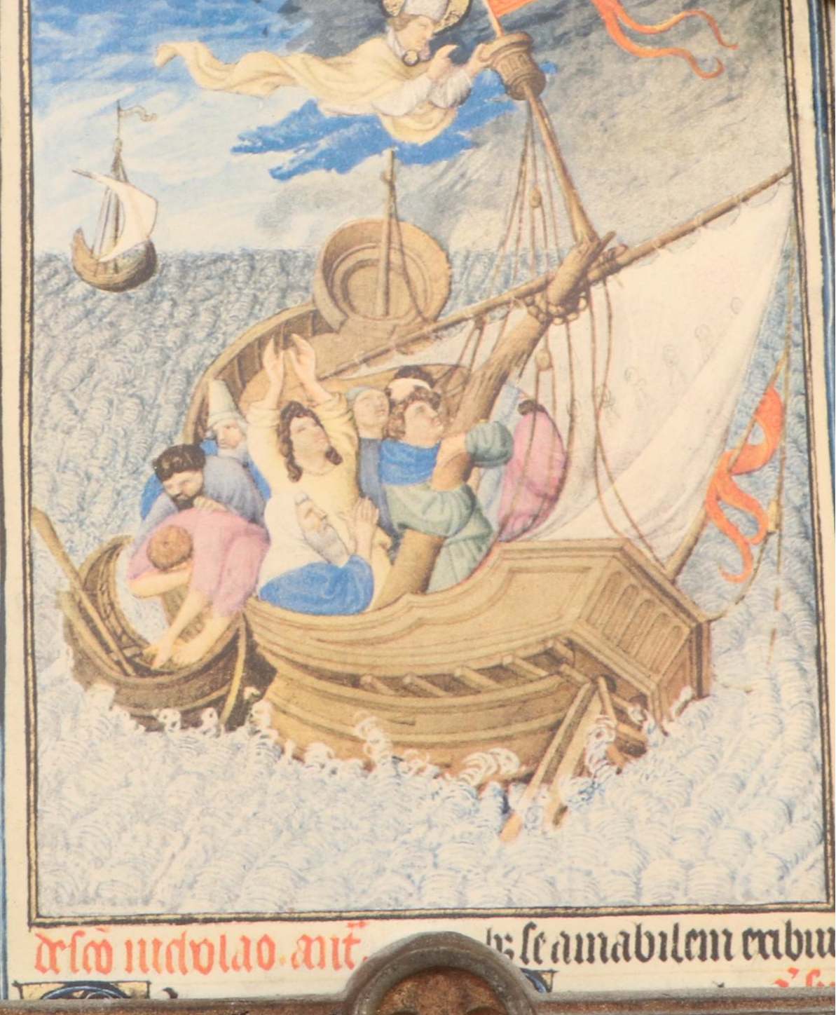 Gothic Revival Triptych and Framed Manuscripts