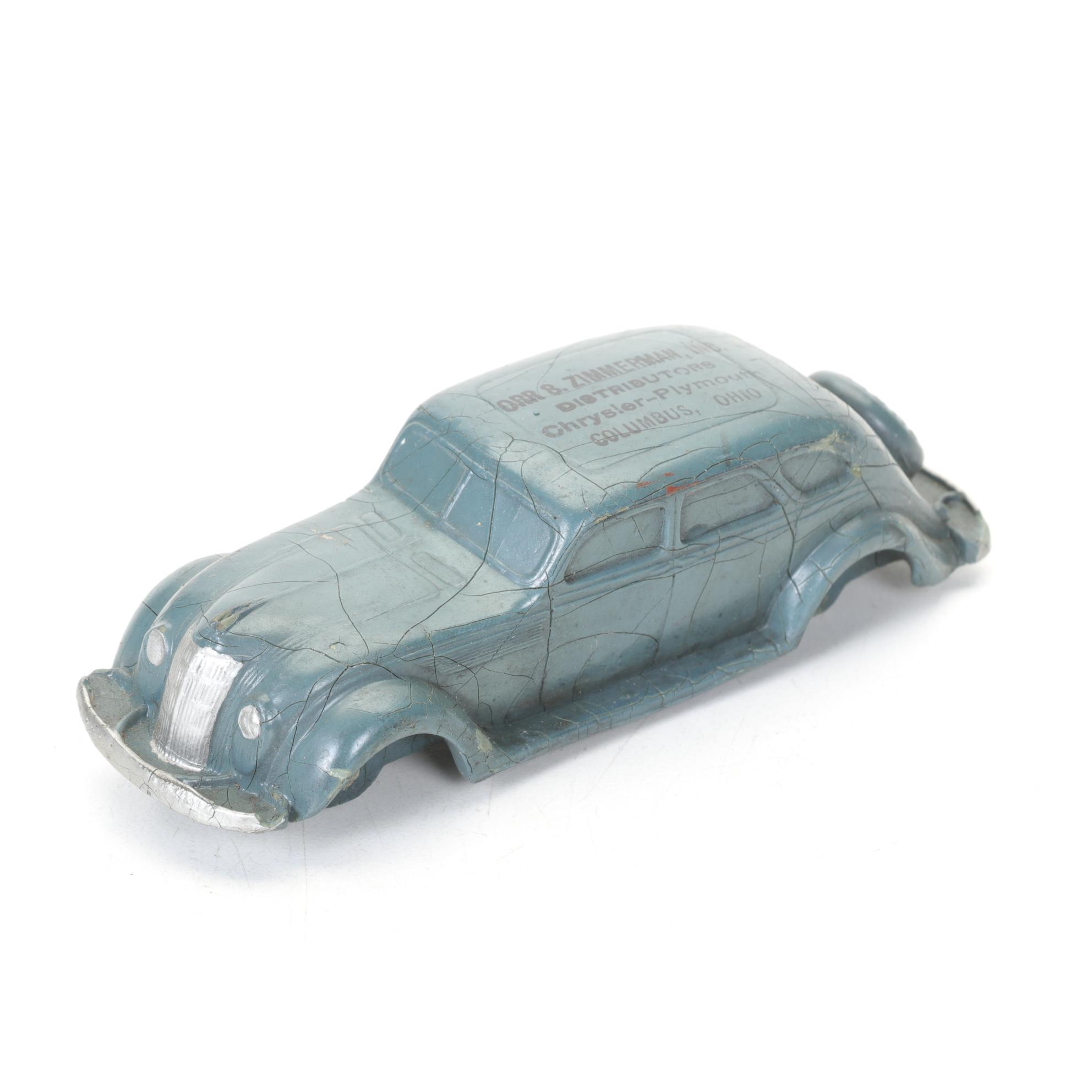 Promotional Chrysler-Plymouth Rubber Toy Cars