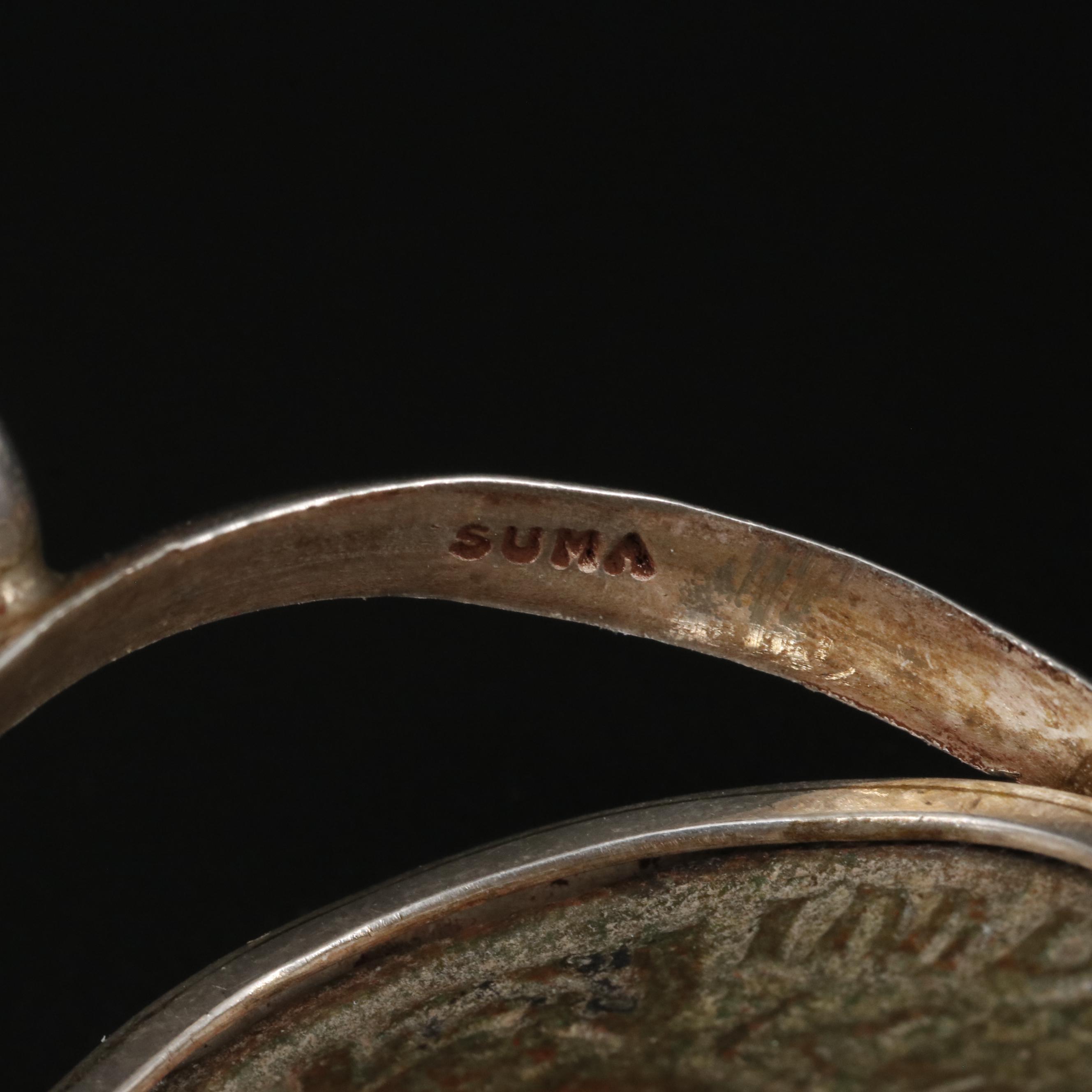 Ancient Roman Sestertius Coin of Maximinus I, c. 235 A.D. in  950 Silver Pendant