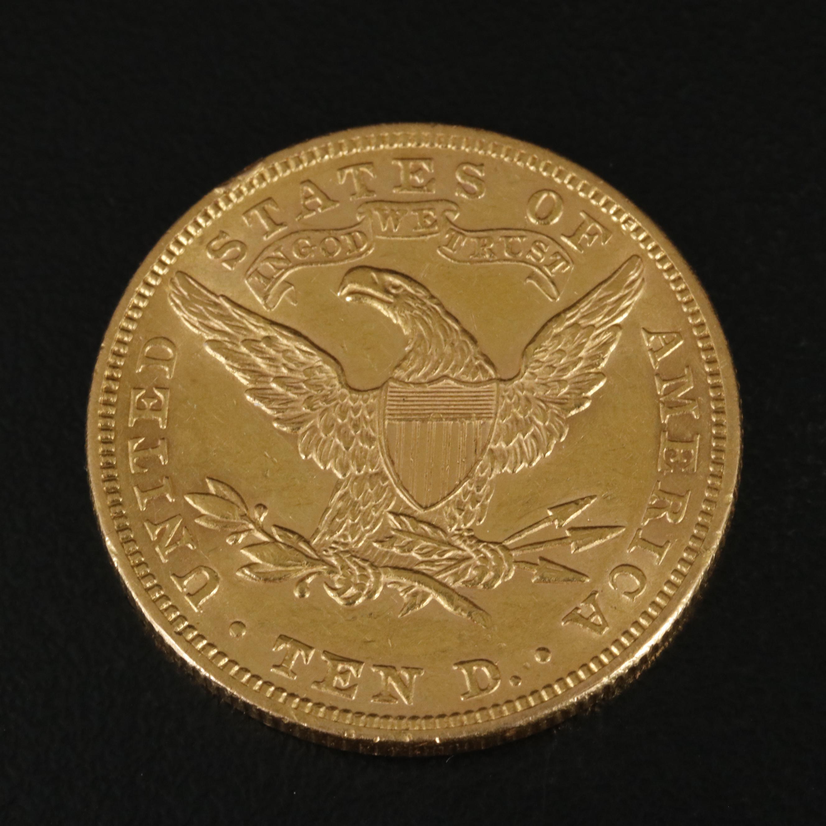 1893 Liberty Head $10 Gold Eagle Coin