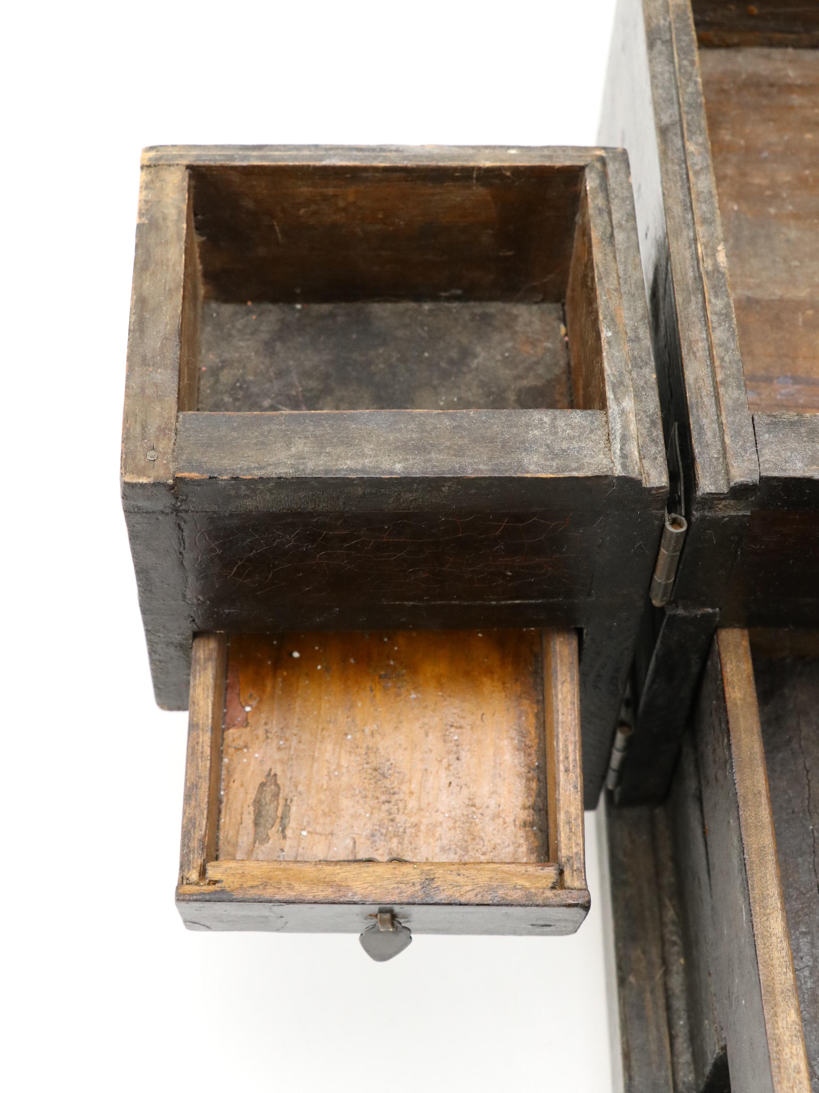 Chinese Hardwood Box with Guardian Lion Motif