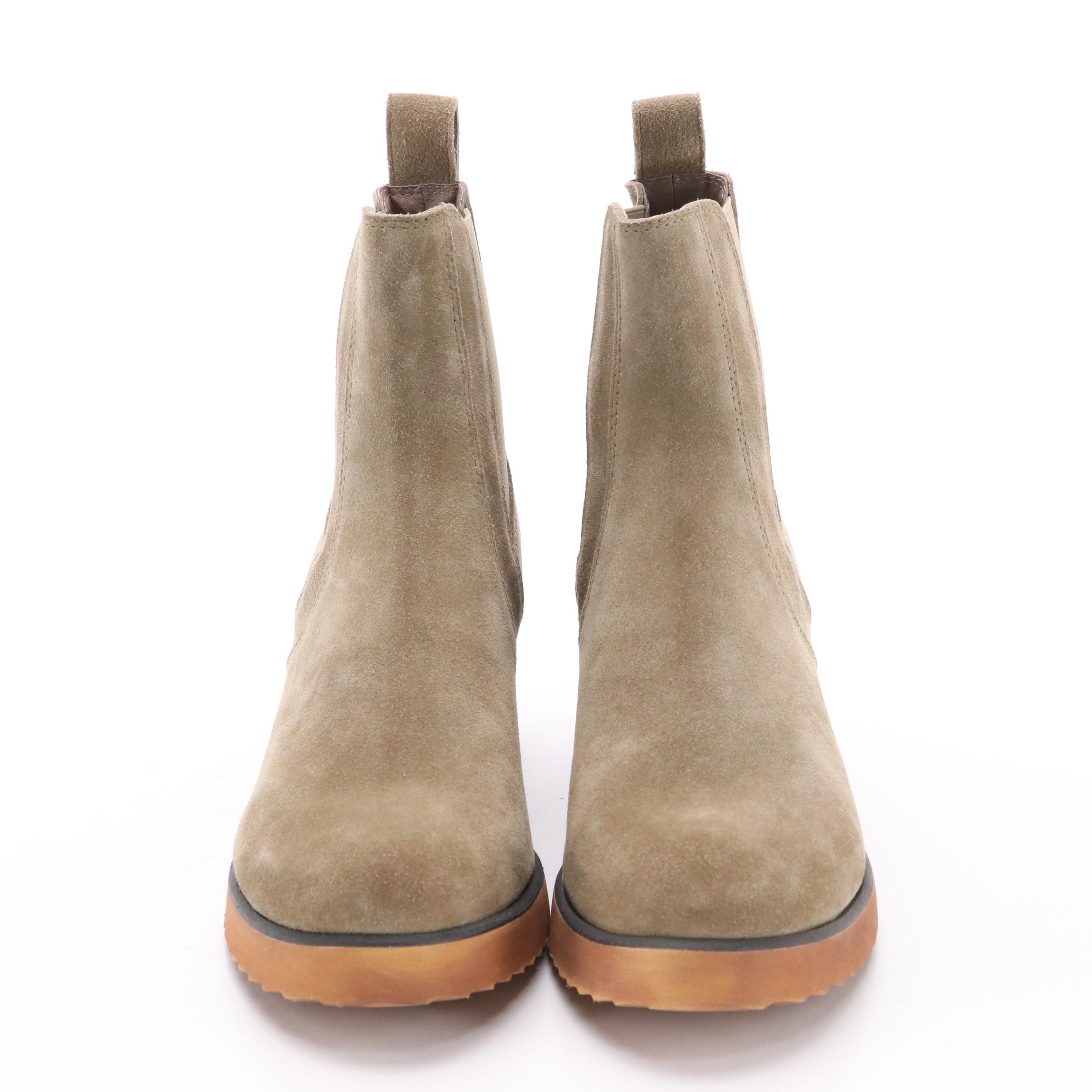 Chocolat Blu Marcy Wedge Ankle Boots in Leather