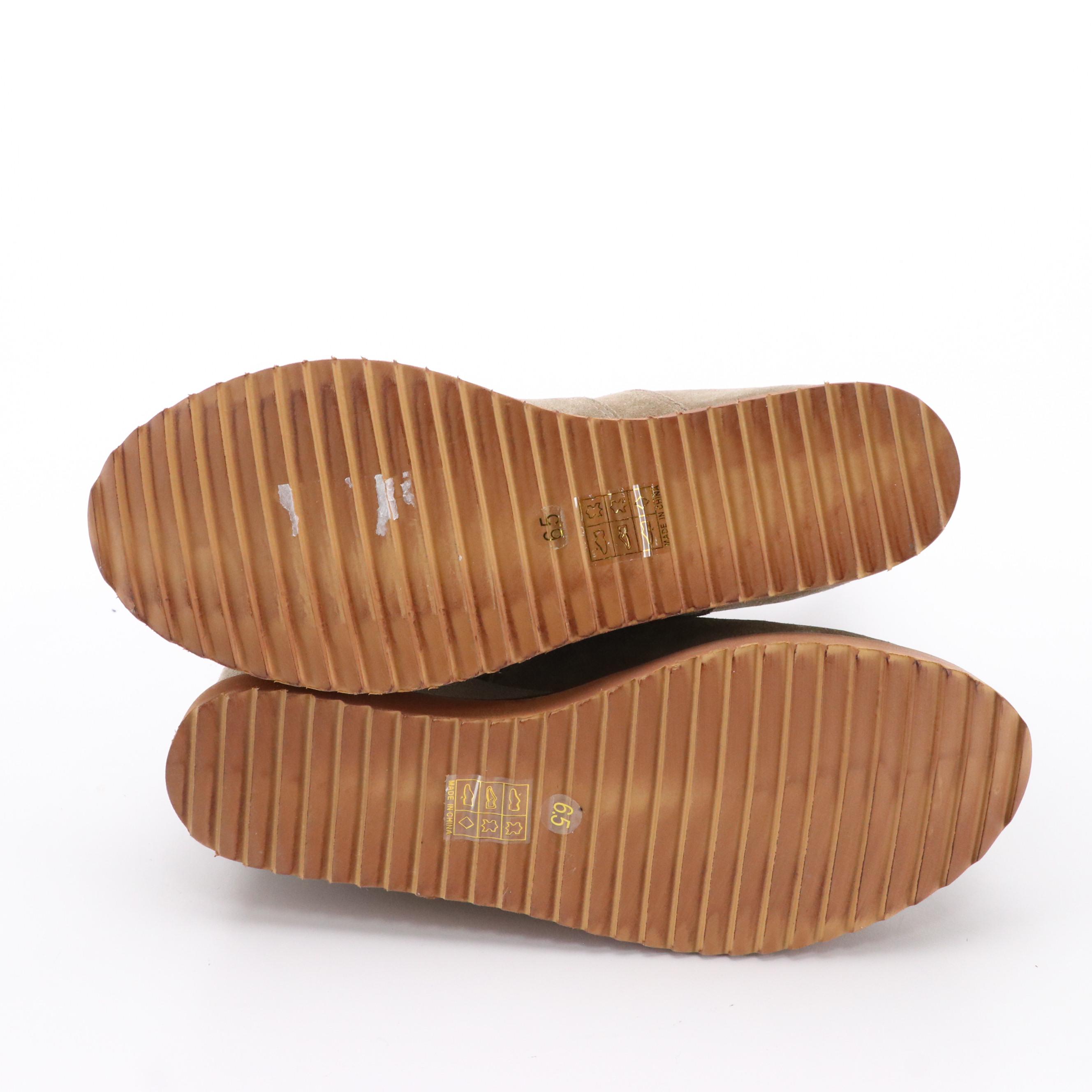 Chocolat Blu Marcy Wedge Ankle Boots in Leather