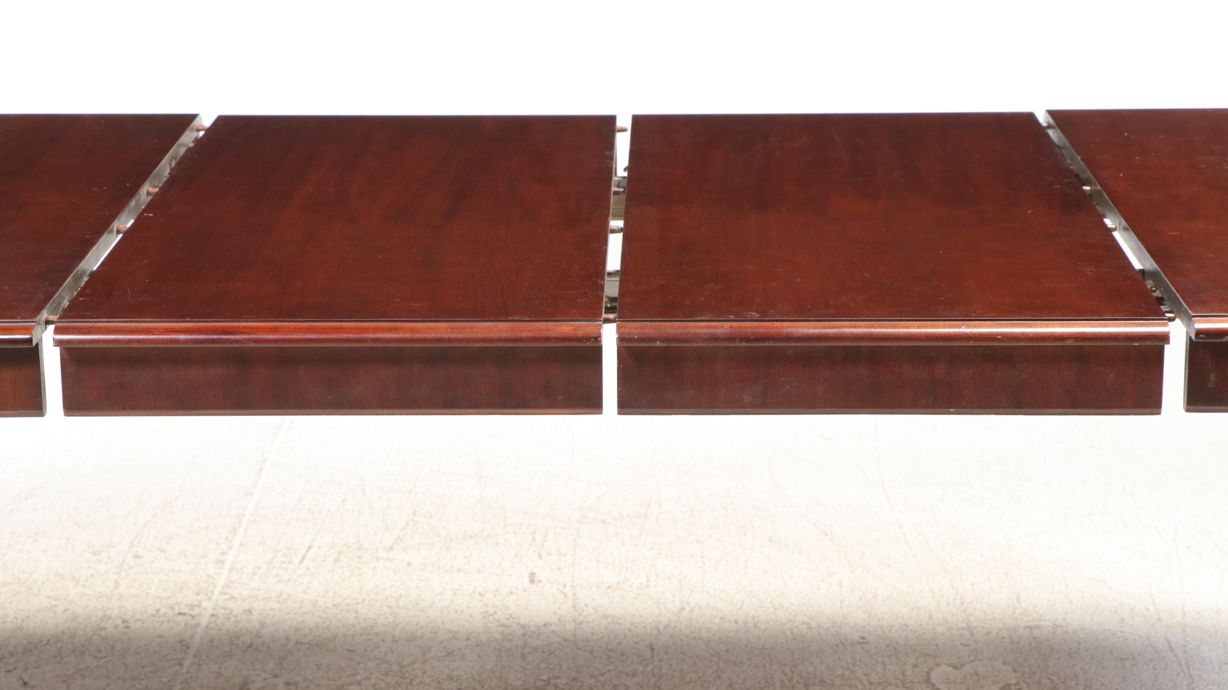 Seven-Piece Cherrywood and Walnut Dining Set, Incl. Thomasville