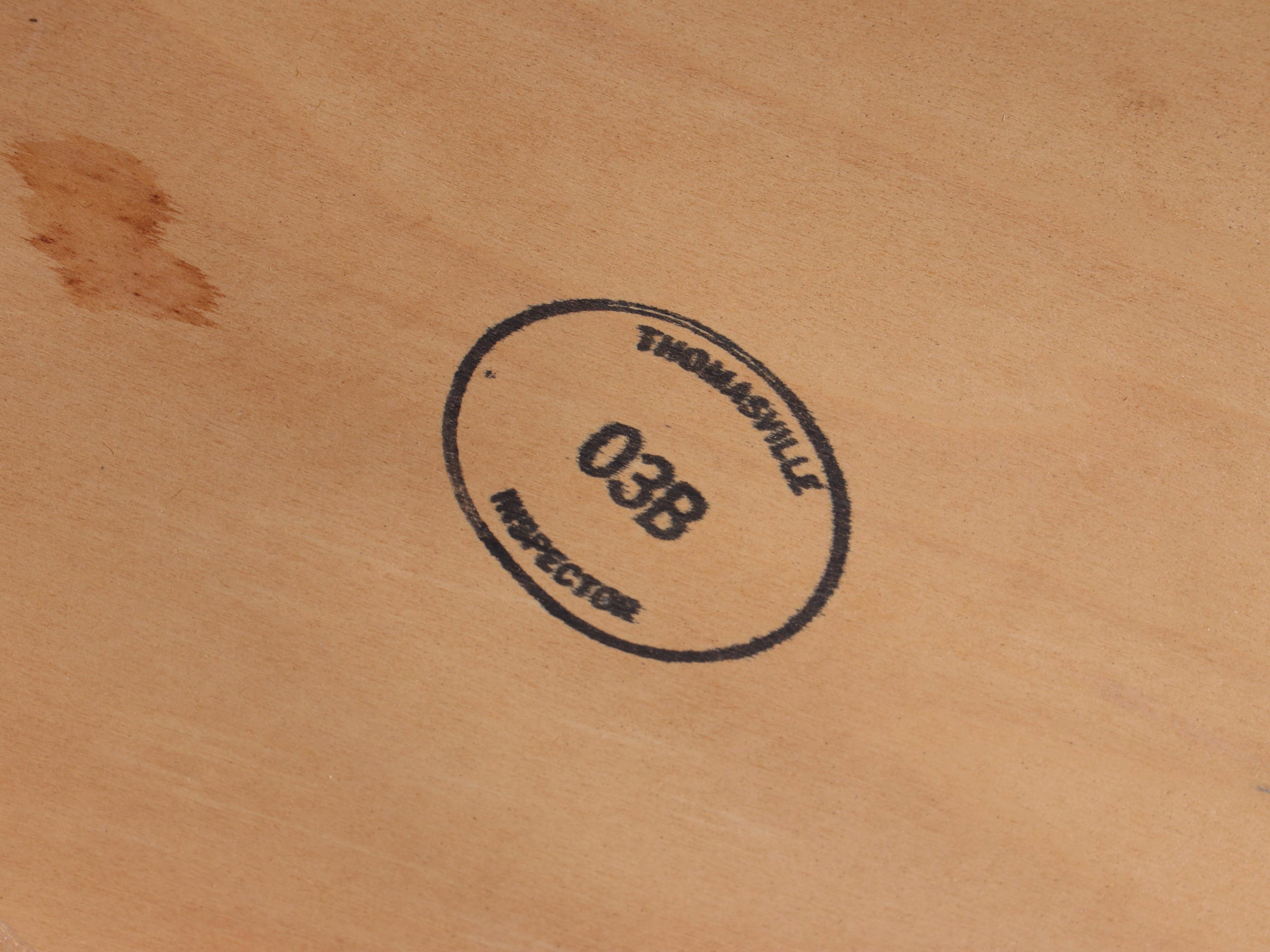 Seven-Piece Cherrywood and Walnut Dining Set, Incl. Thomasville