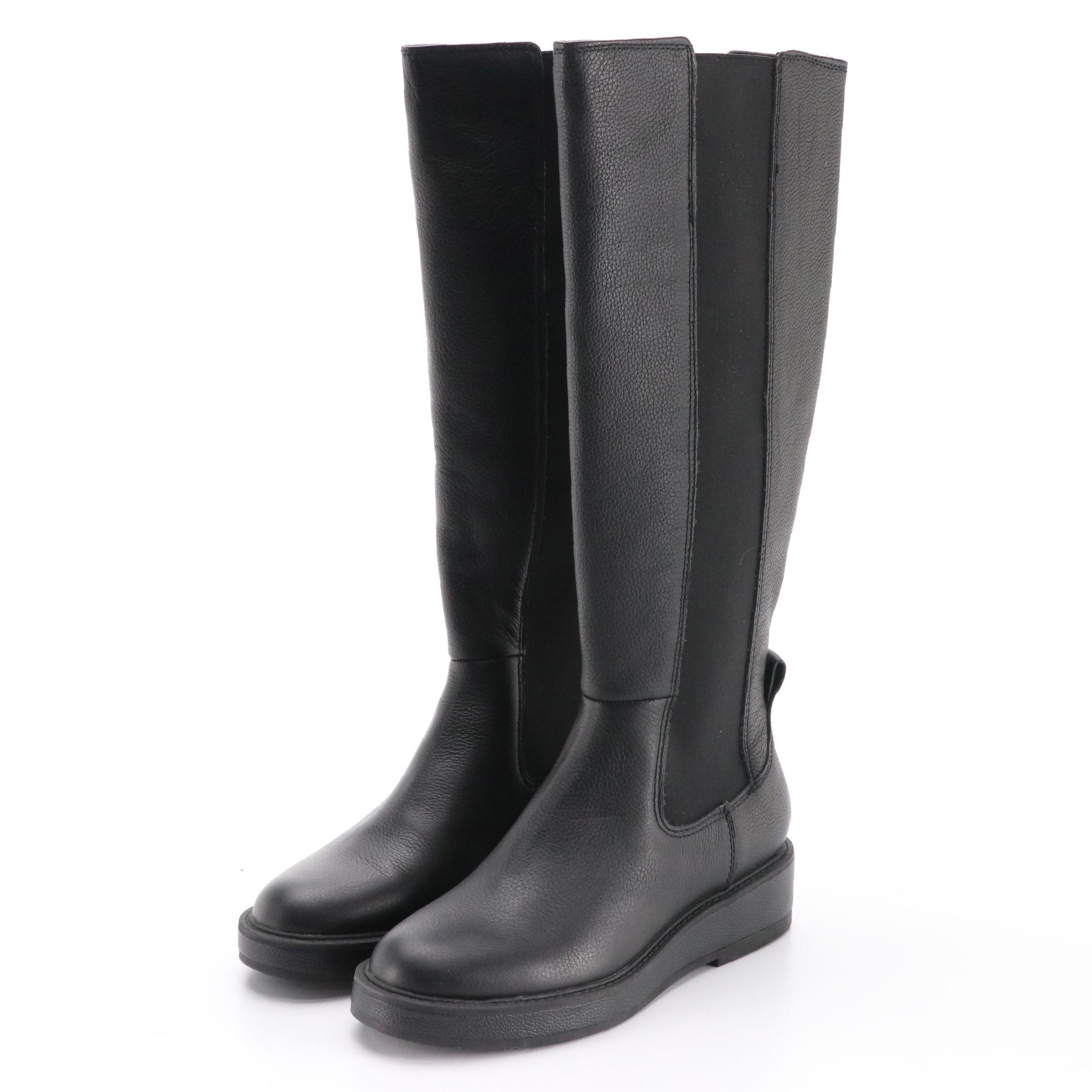 Dolce Vita Eamon H20 Knee-High Boots in Black Leather