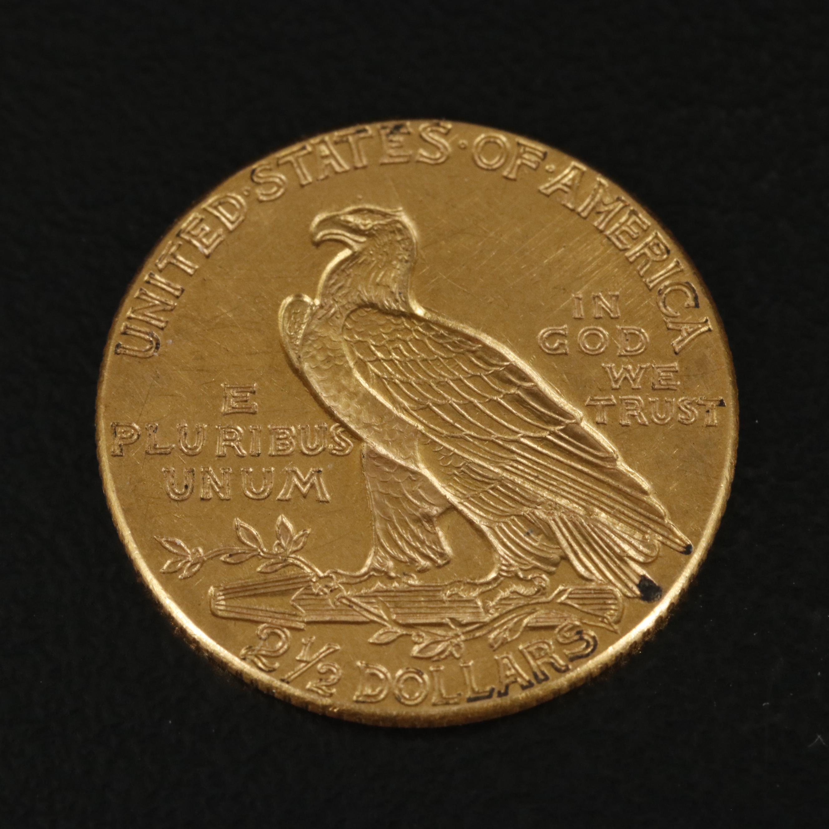 1927 Indian Head $2.50 Gold Quarter Eagle
