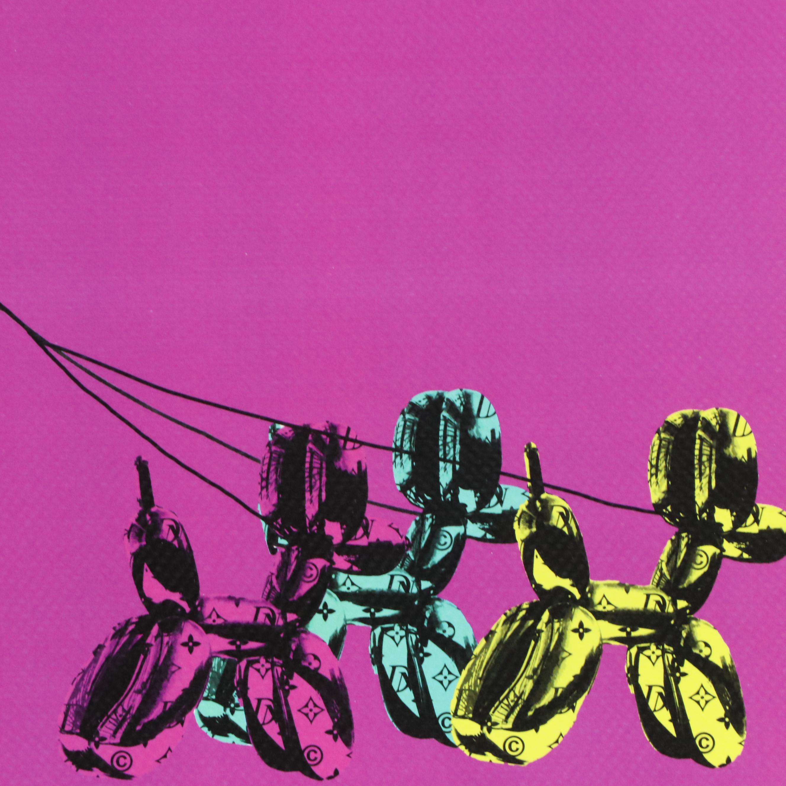 Death NYC Graphic Digital Print Featuring Queen Elizabeth and Jeff Koons