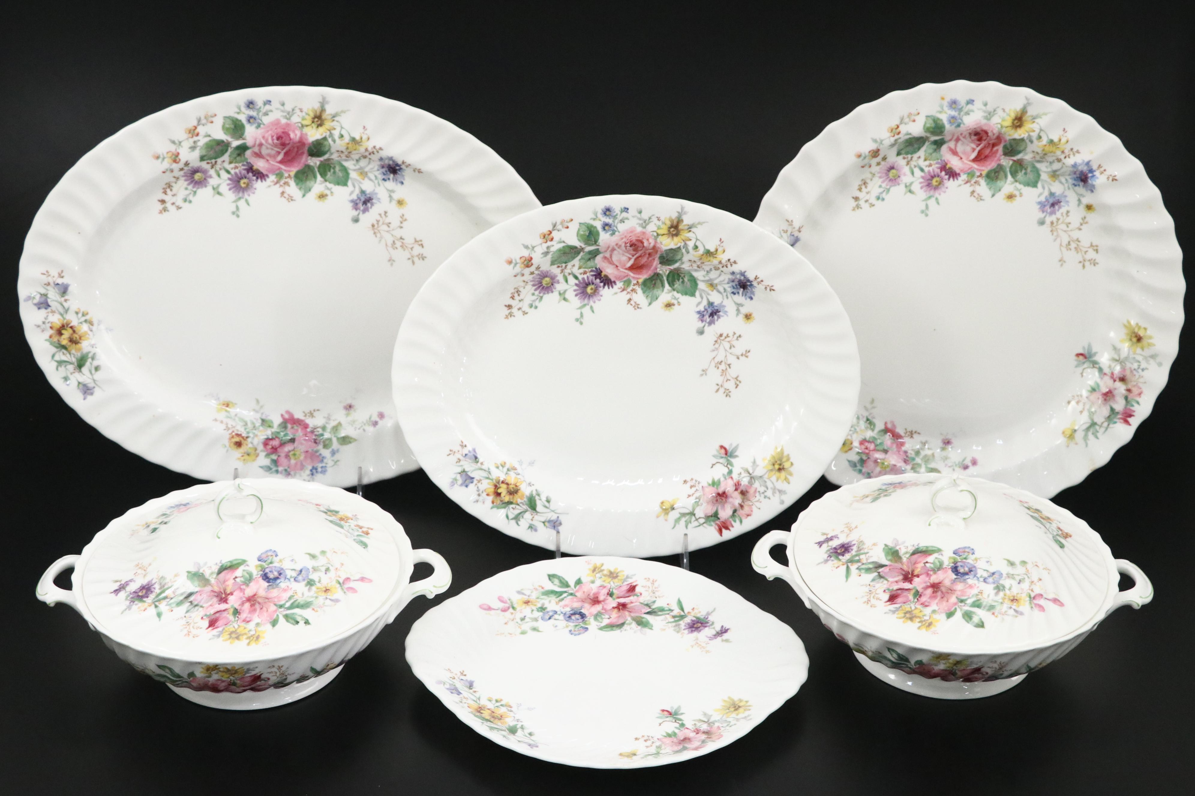 Royal Doulton Bone China "Acadia" Dinnerware and Serving Pieces, 1938–2000
