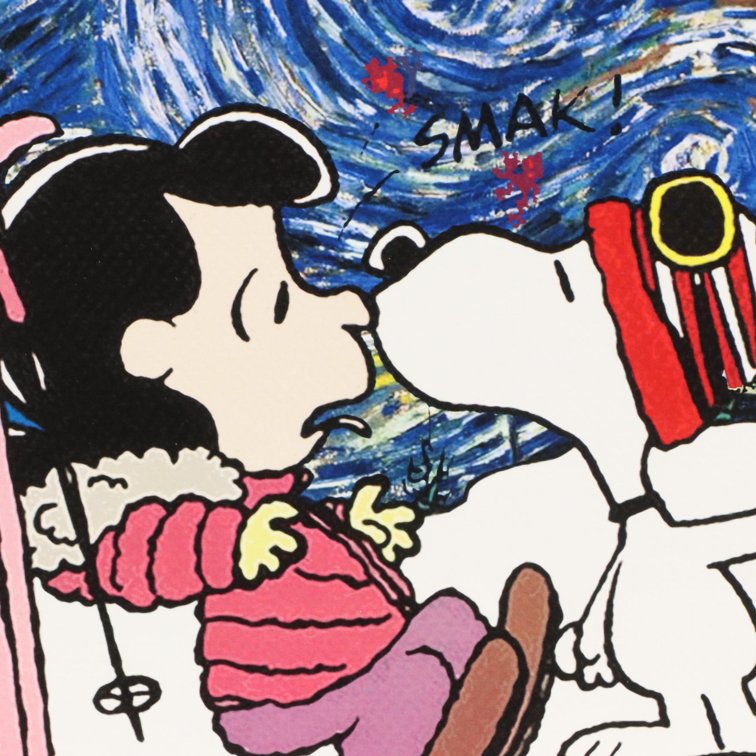 Death NYC Graphic Digital Print Featuring Lucy and Snoopy, 2023