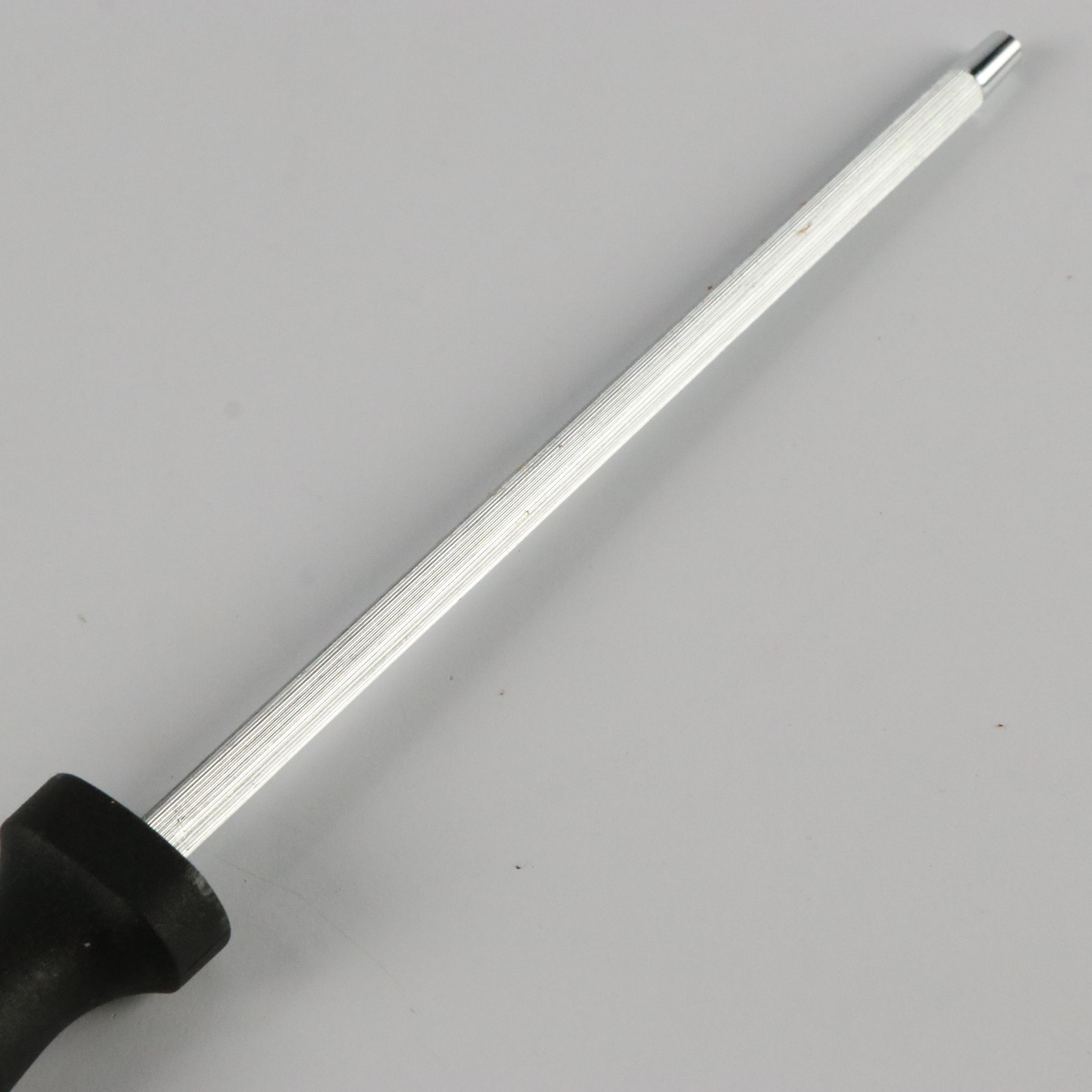 Black Steel and Wooden Handled Chef's Knife Set with Knife Roll