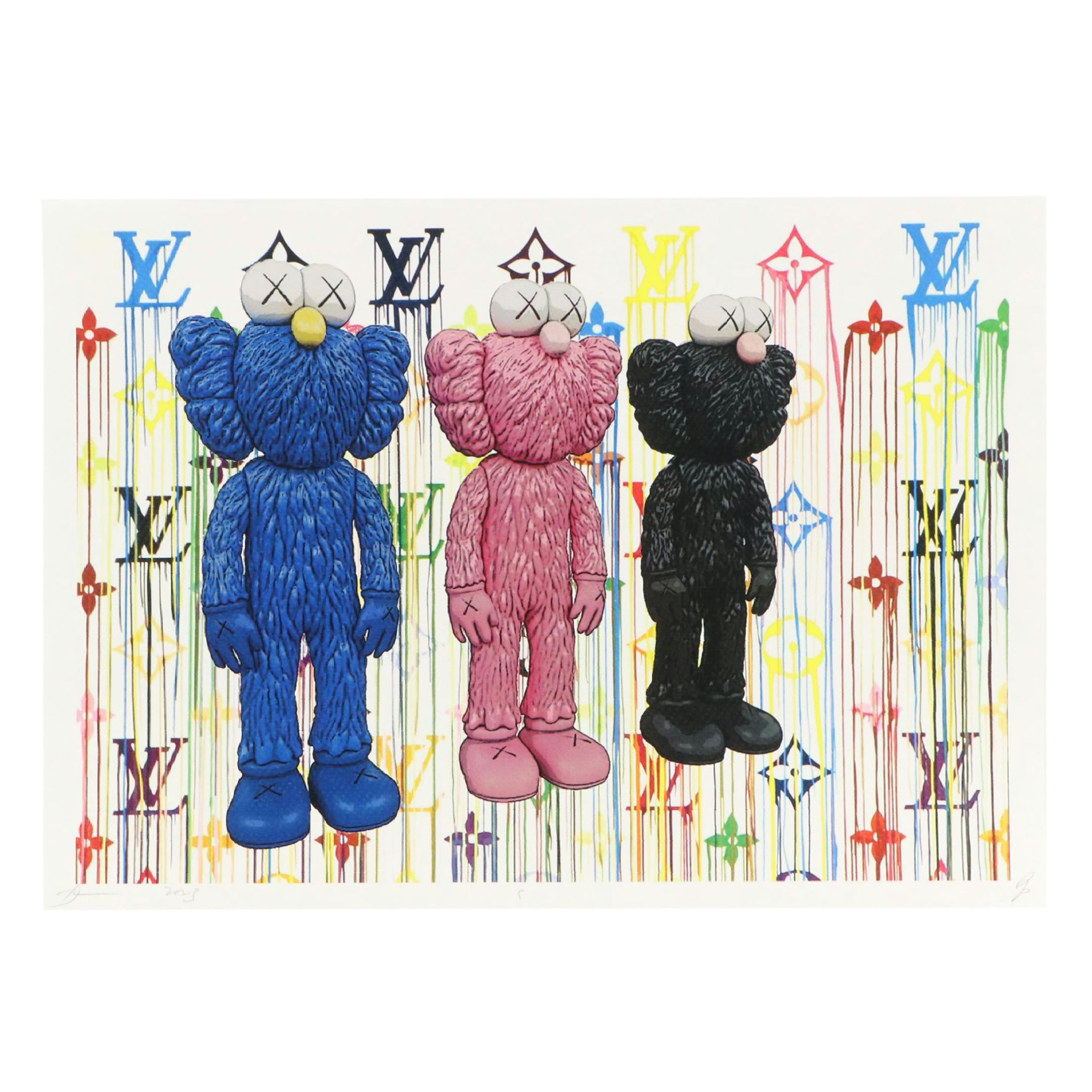 Death NYC Graphic Digital Print Featuring KAWS, 2023