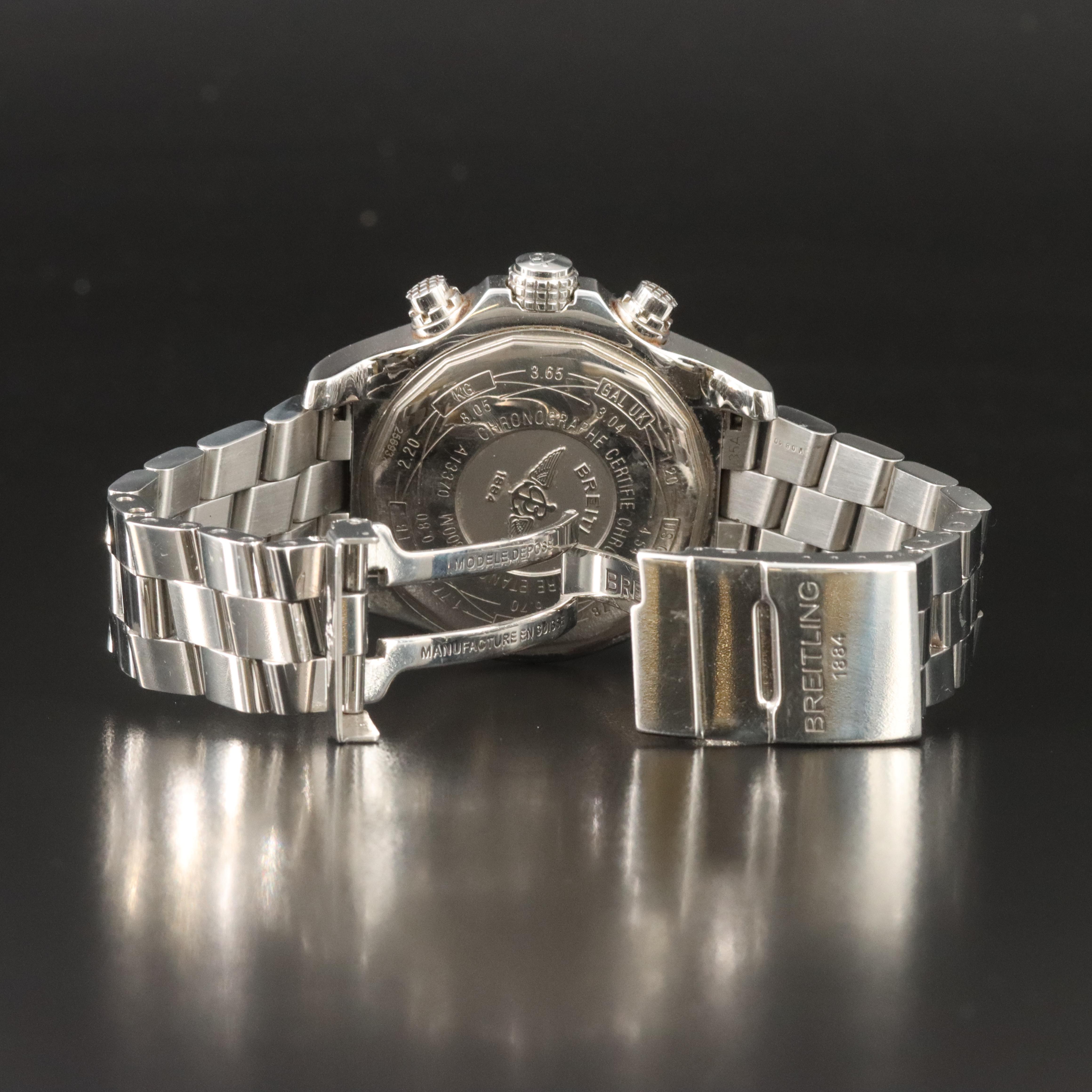 2010 Breitling Super Avenger Custom 1.40 CTW Diamond Watch