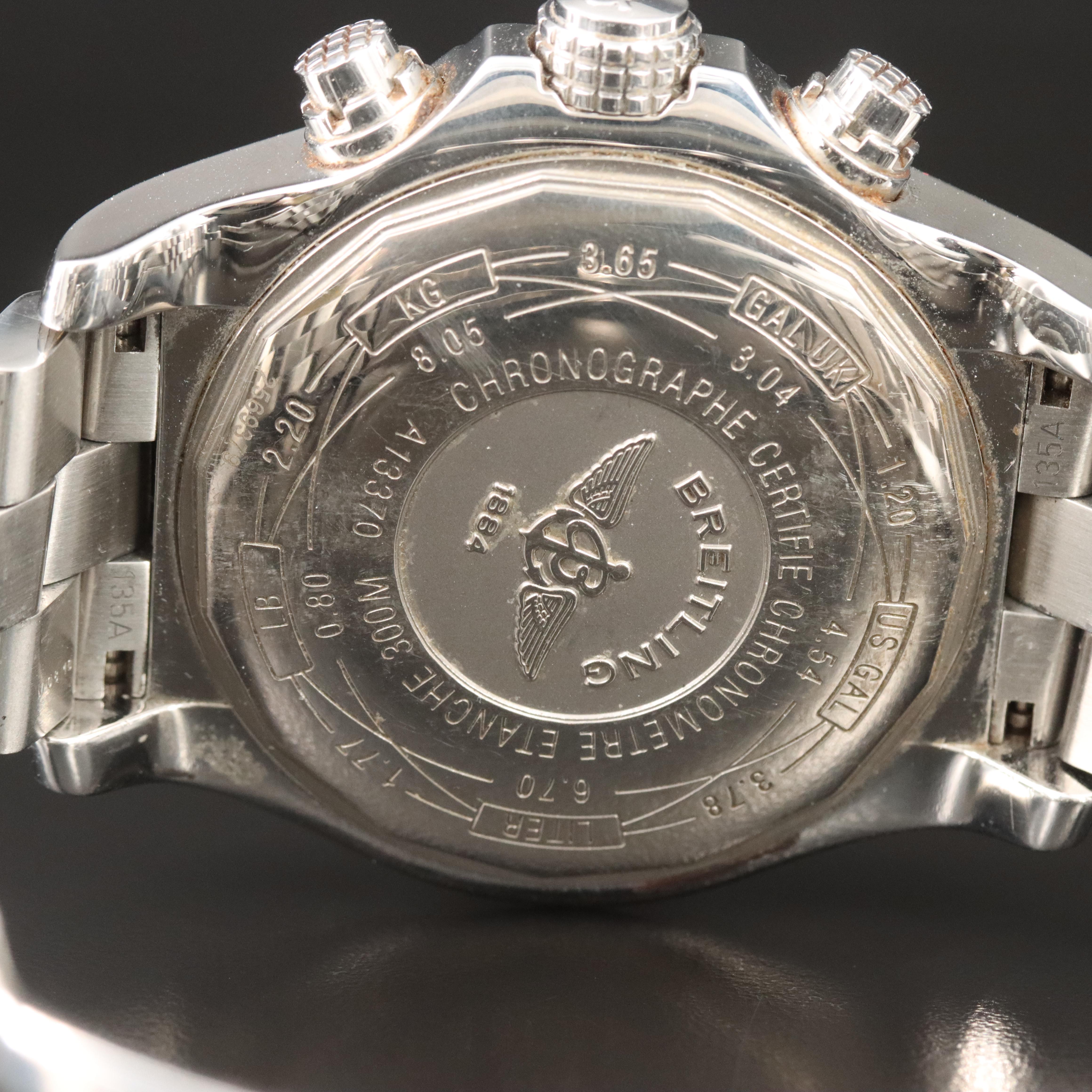 2010 Breitling Super Avenger Custom 1.40 CTW Diamond Watch