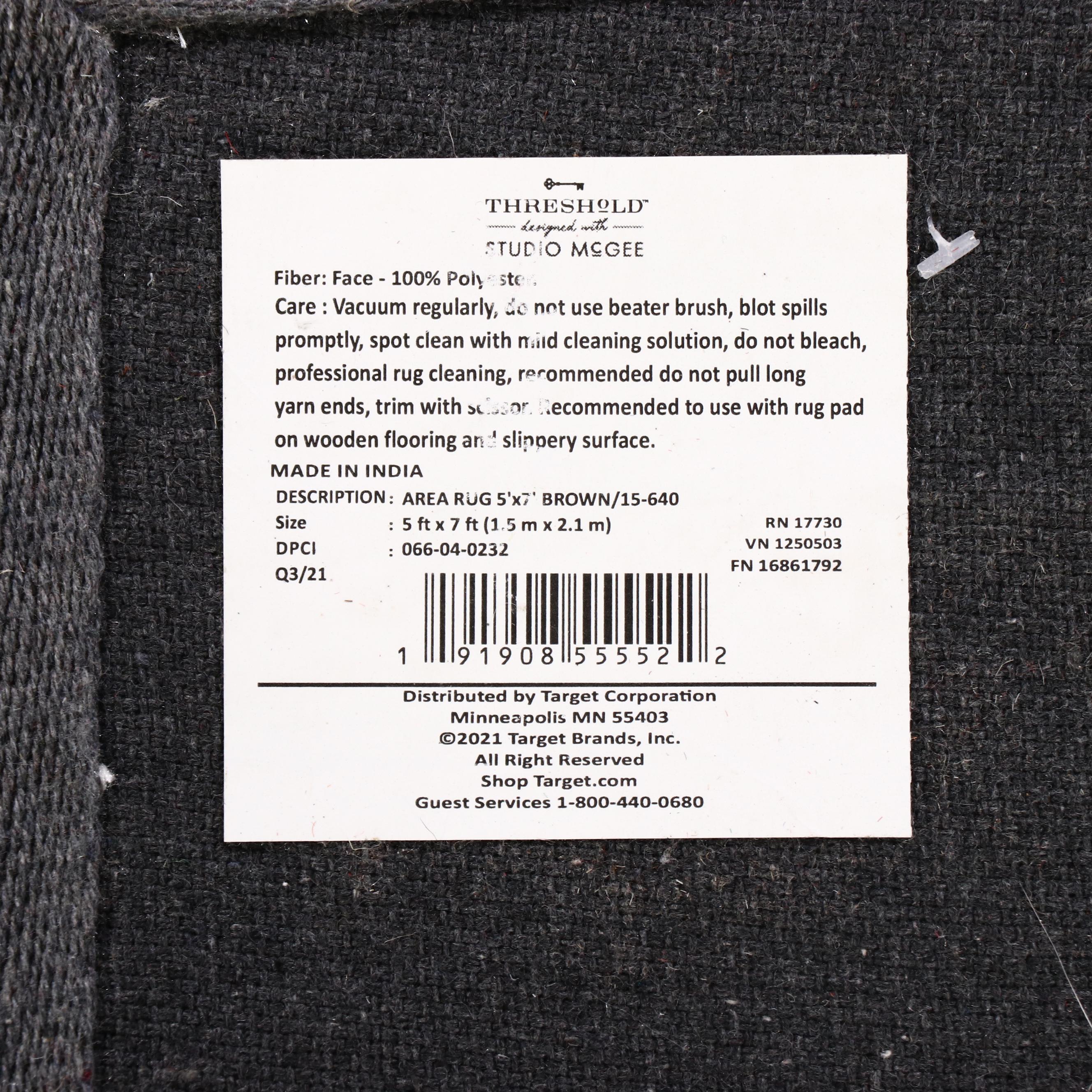 5' x 7'8 Hand-Tufted Threshold with Studio McGee Area Rug