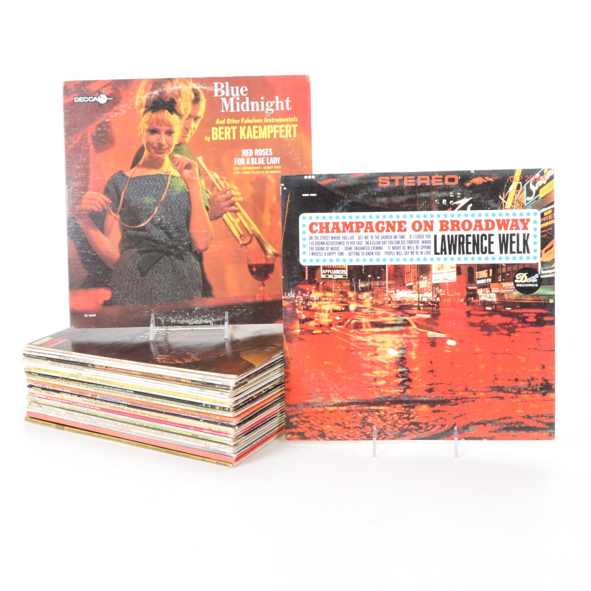 Bert Kaempfert, Lawrence Welk and Other Big Band Vinyl Records