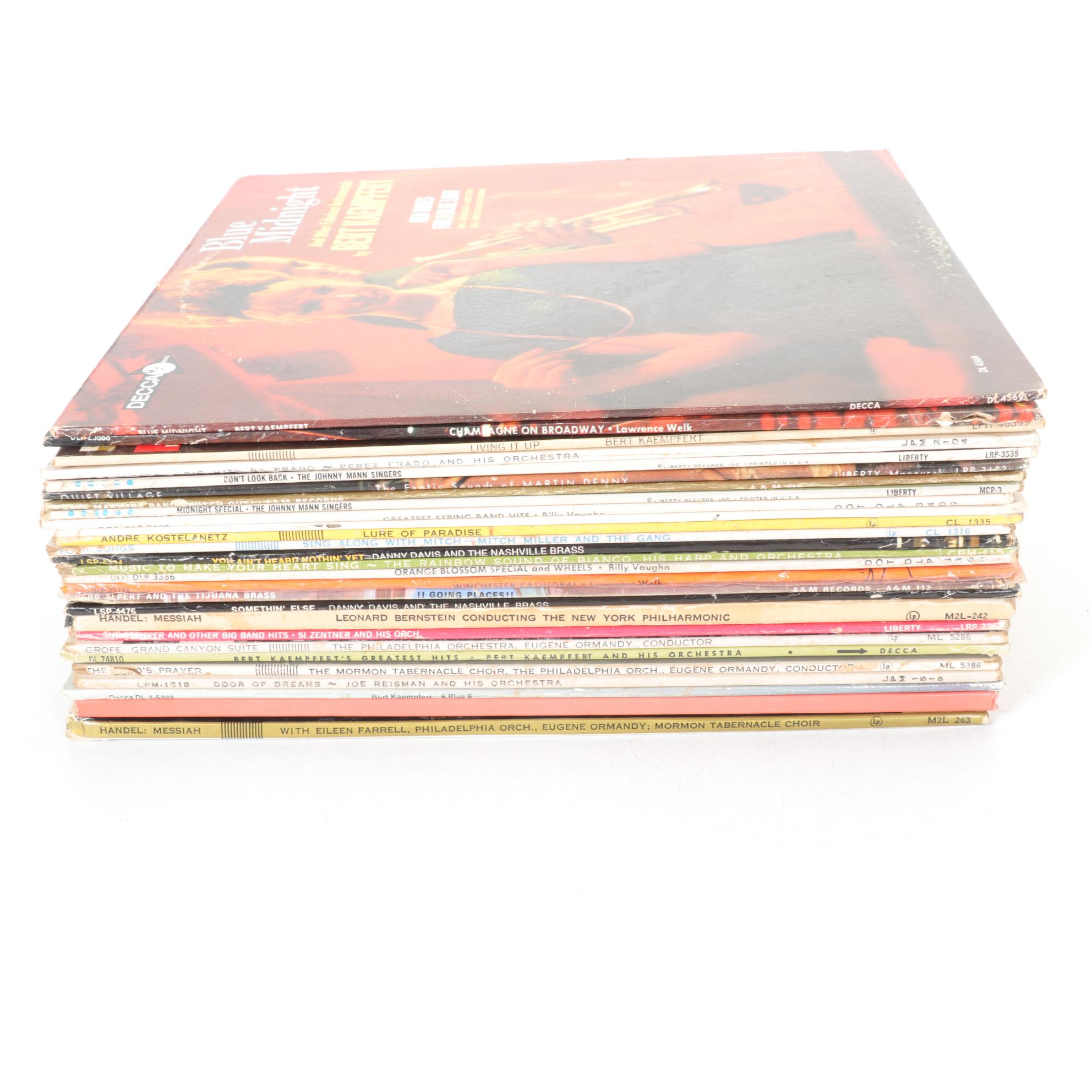 Bert Kaempfert, Lawrence Welk and Other Big Band Vinyl Records