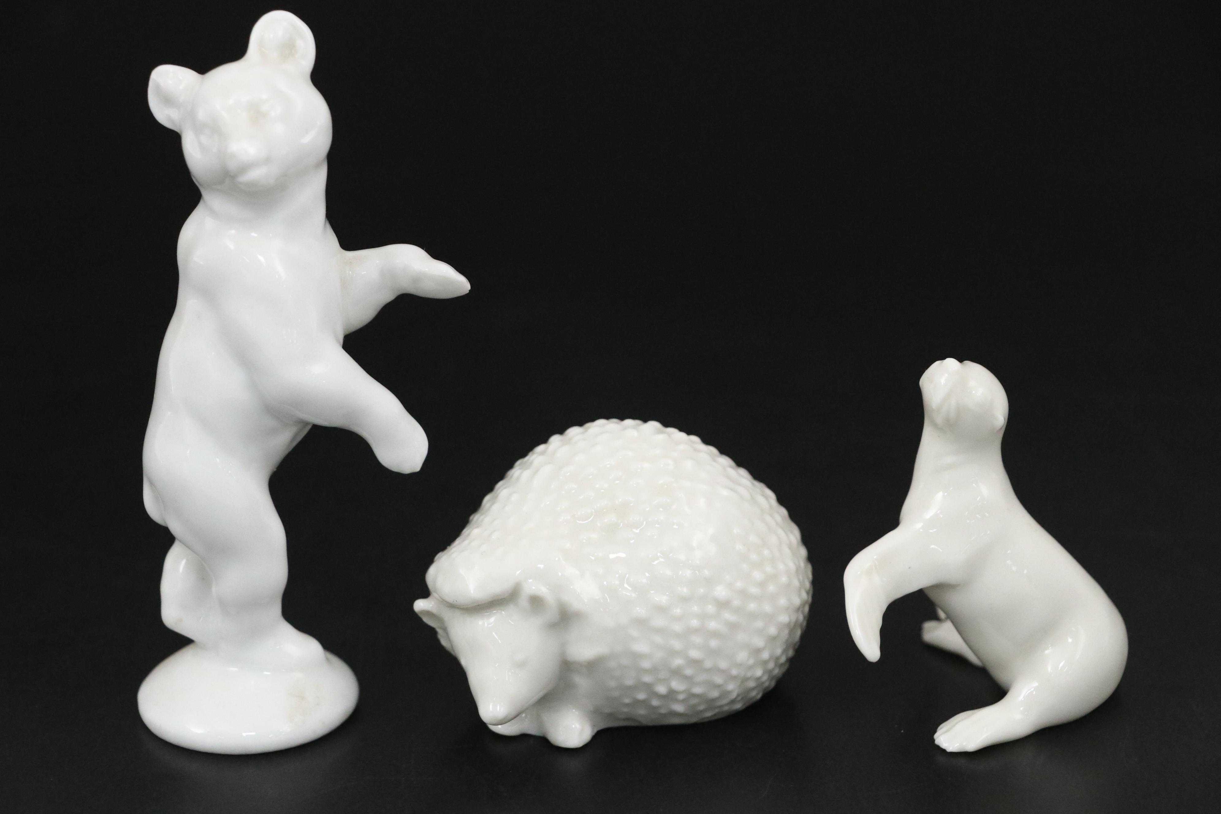 Antique KPM and Other German Porcelain Animal Figurines