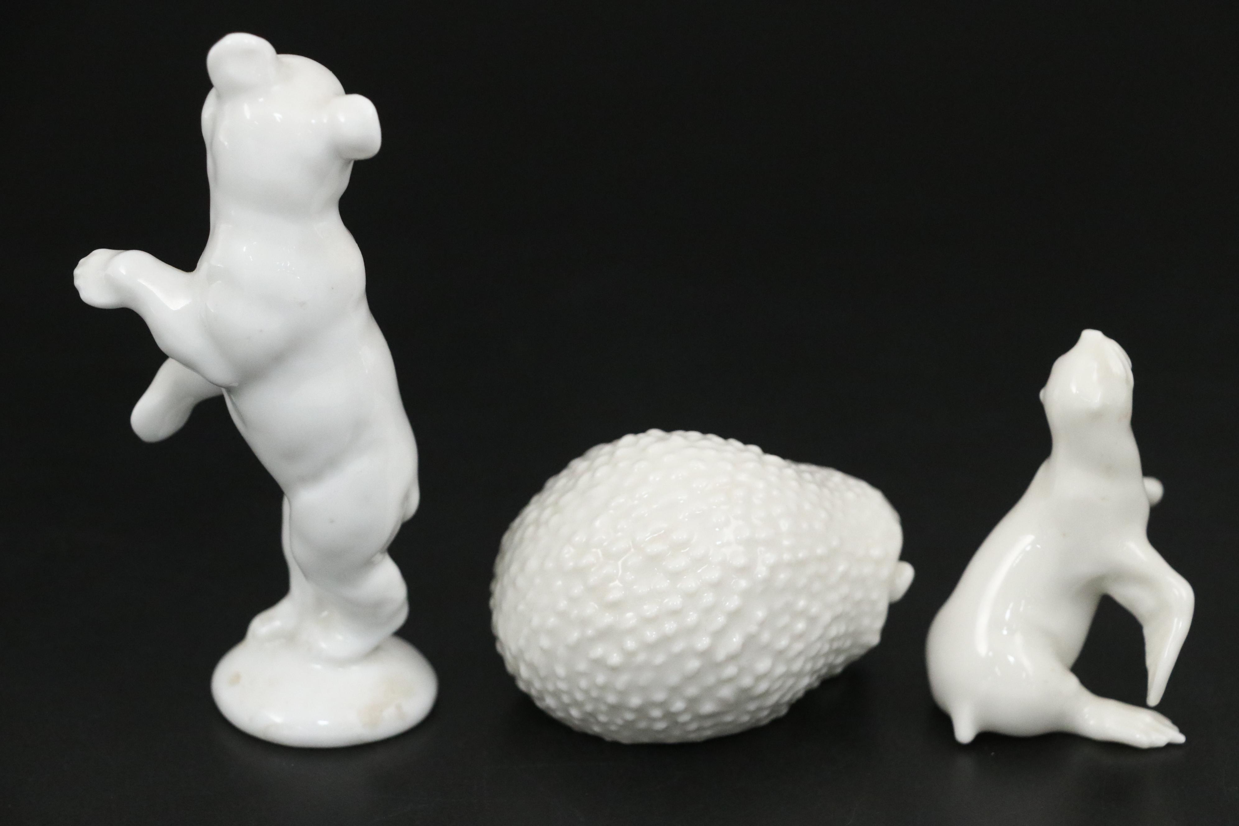 Antique KPM and Other German Porcelain Animal Figurines