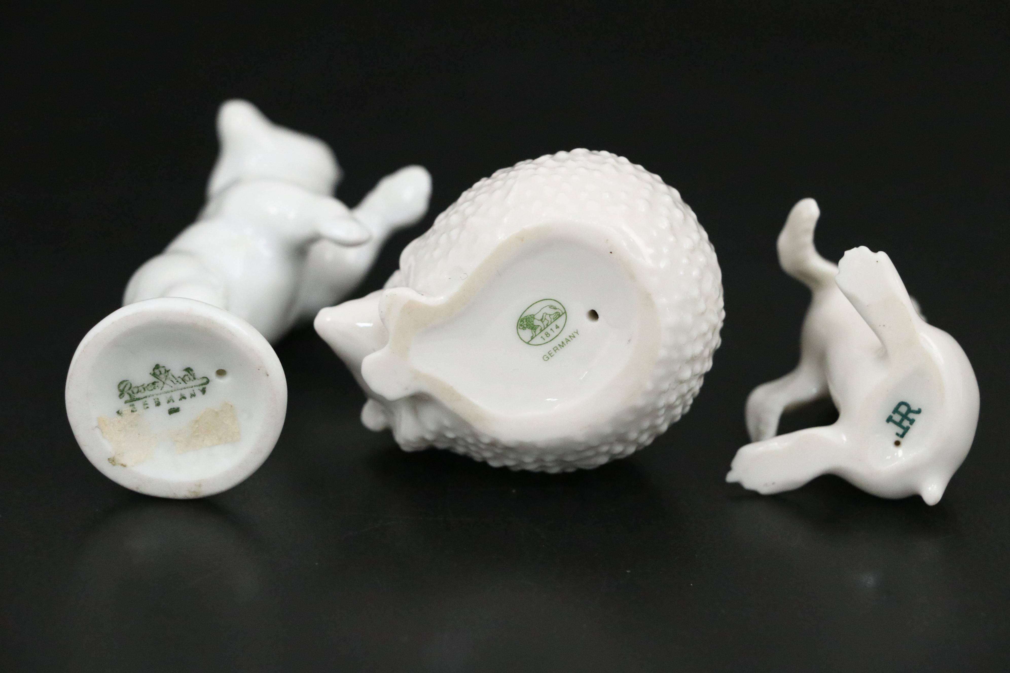 Antique KPM and Other German Porcelain Animal Figurines