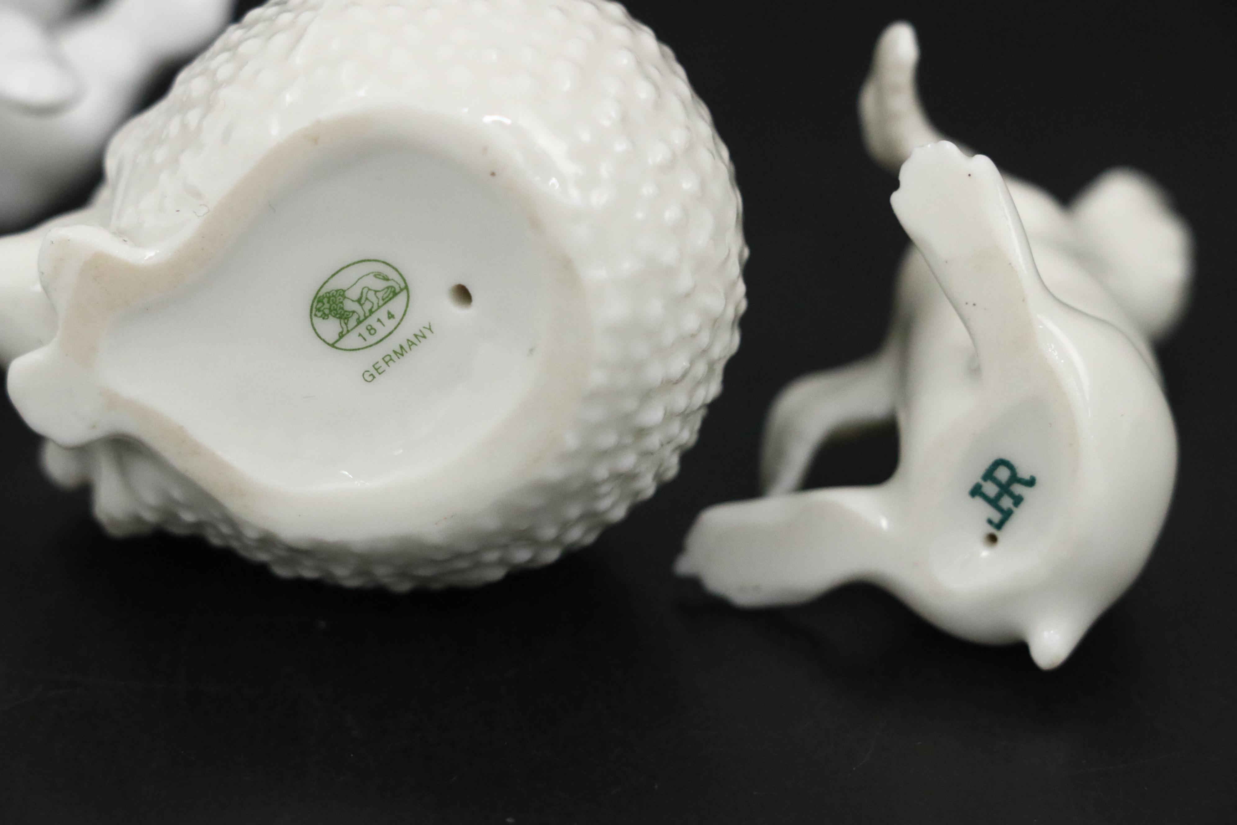 Antique KPM and Other German Porcelain Animal Figurines