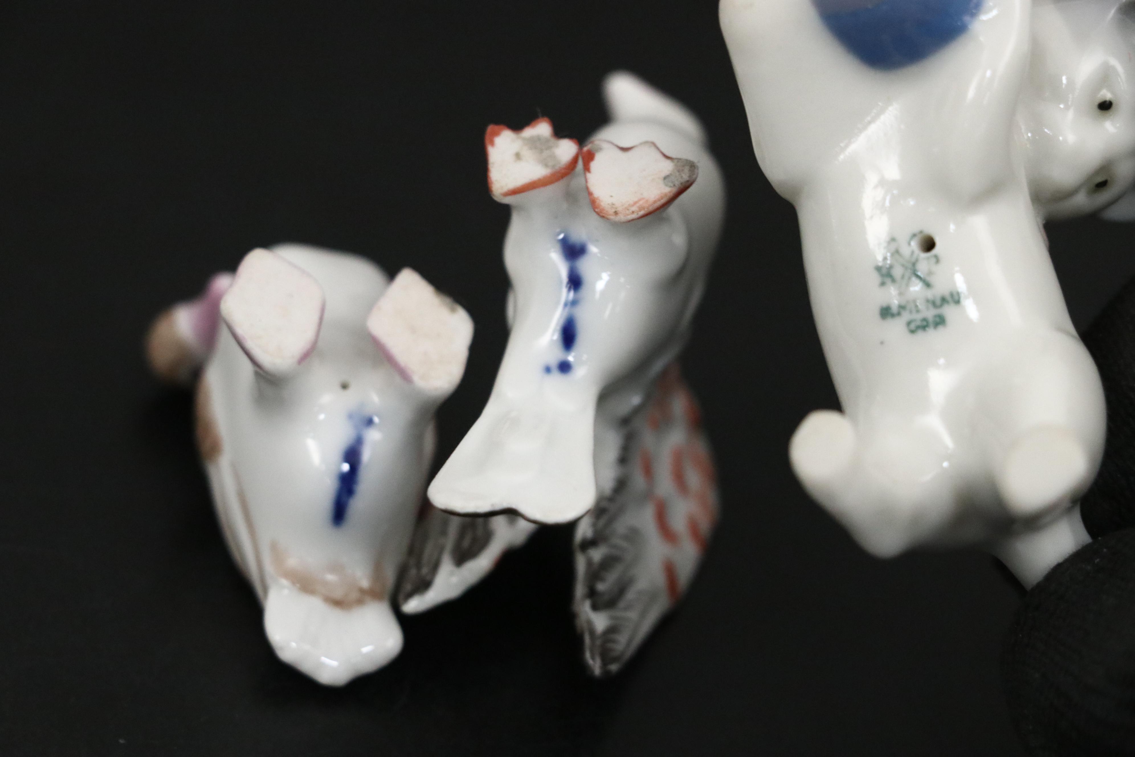 Antique KPM and Other German Porcelain Animal Figurines