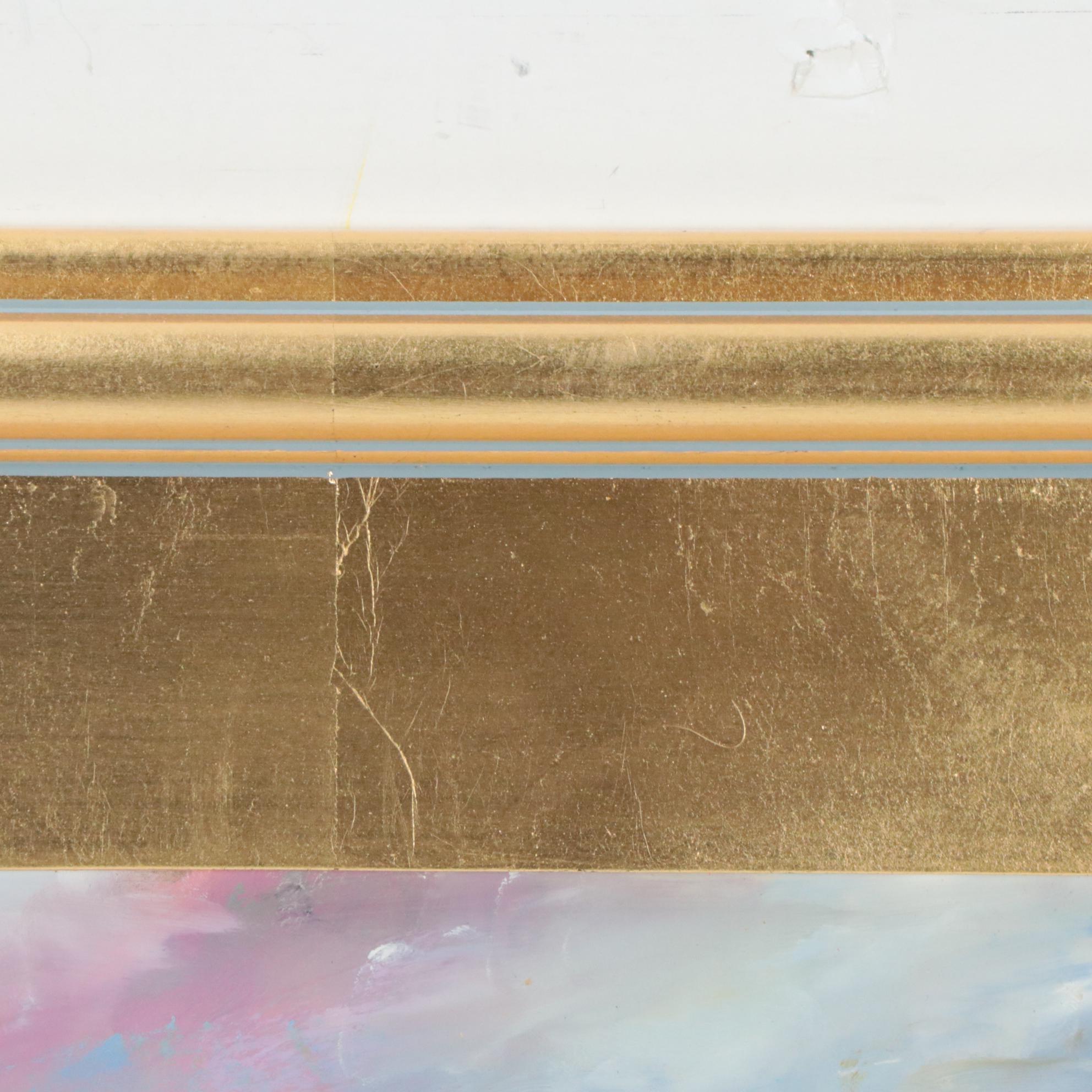 Natalia Demenko Sunset Marsh Landscape Oil Painting