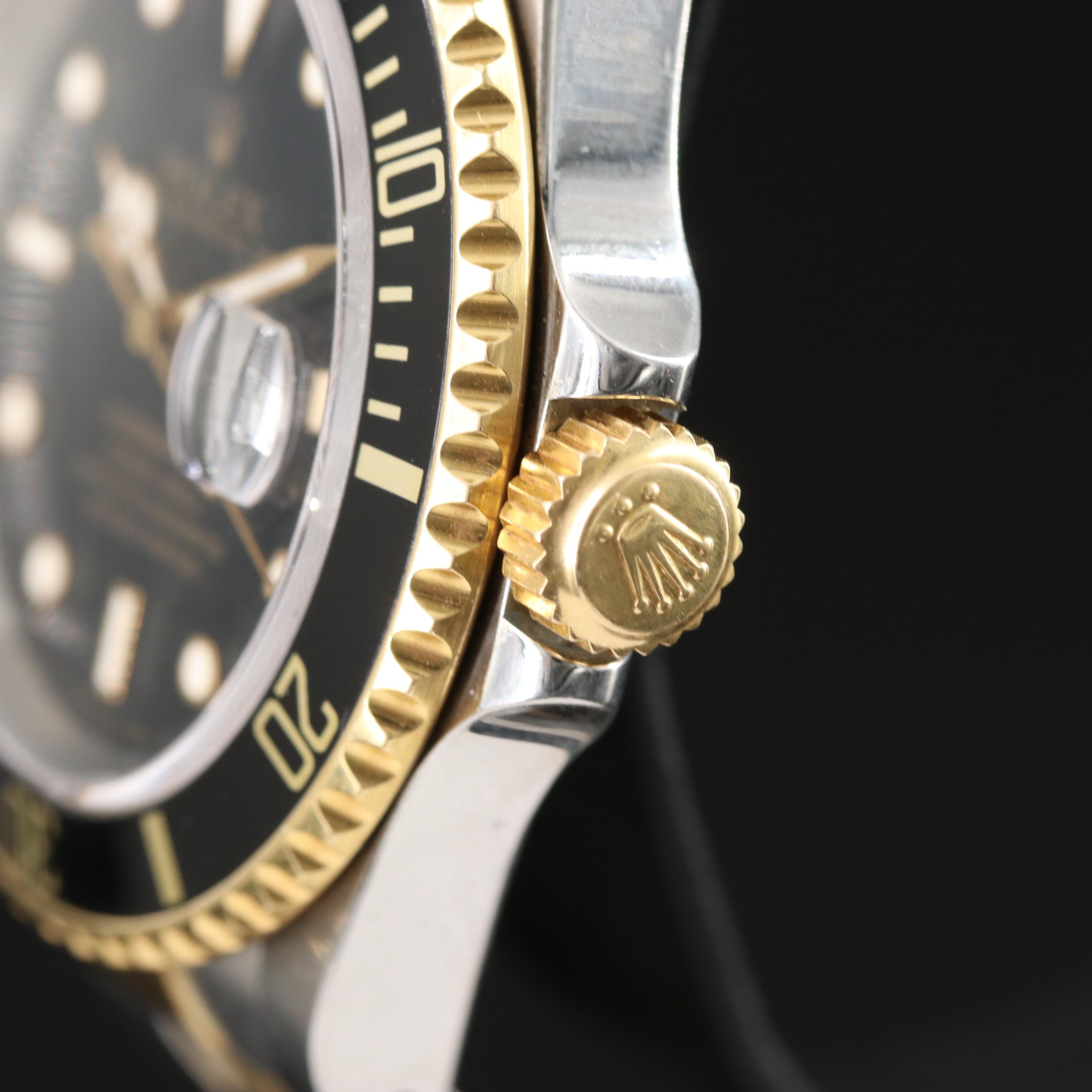 1991 Rolex Submariner Date Two-Tone 18k and Stainless Steel Watch