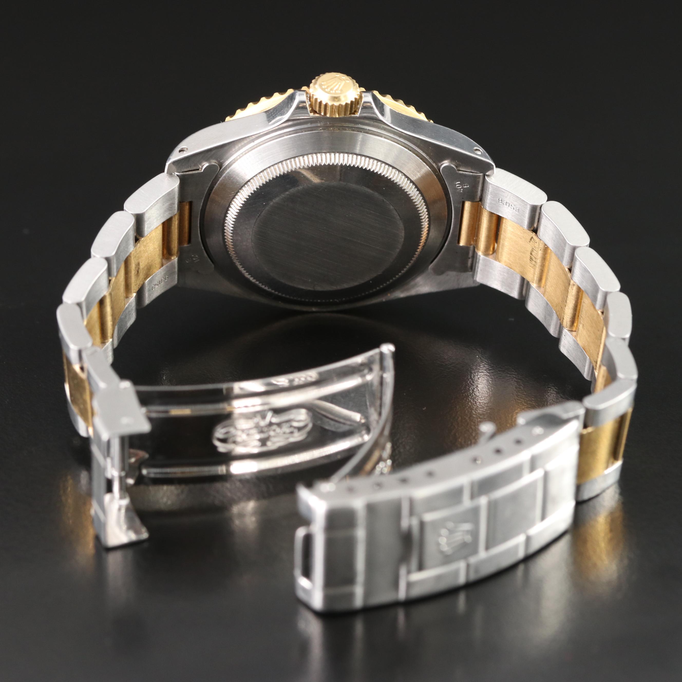 1991 Rolex Submariner Date Two-Tone 18k and Stainless Steel Watch