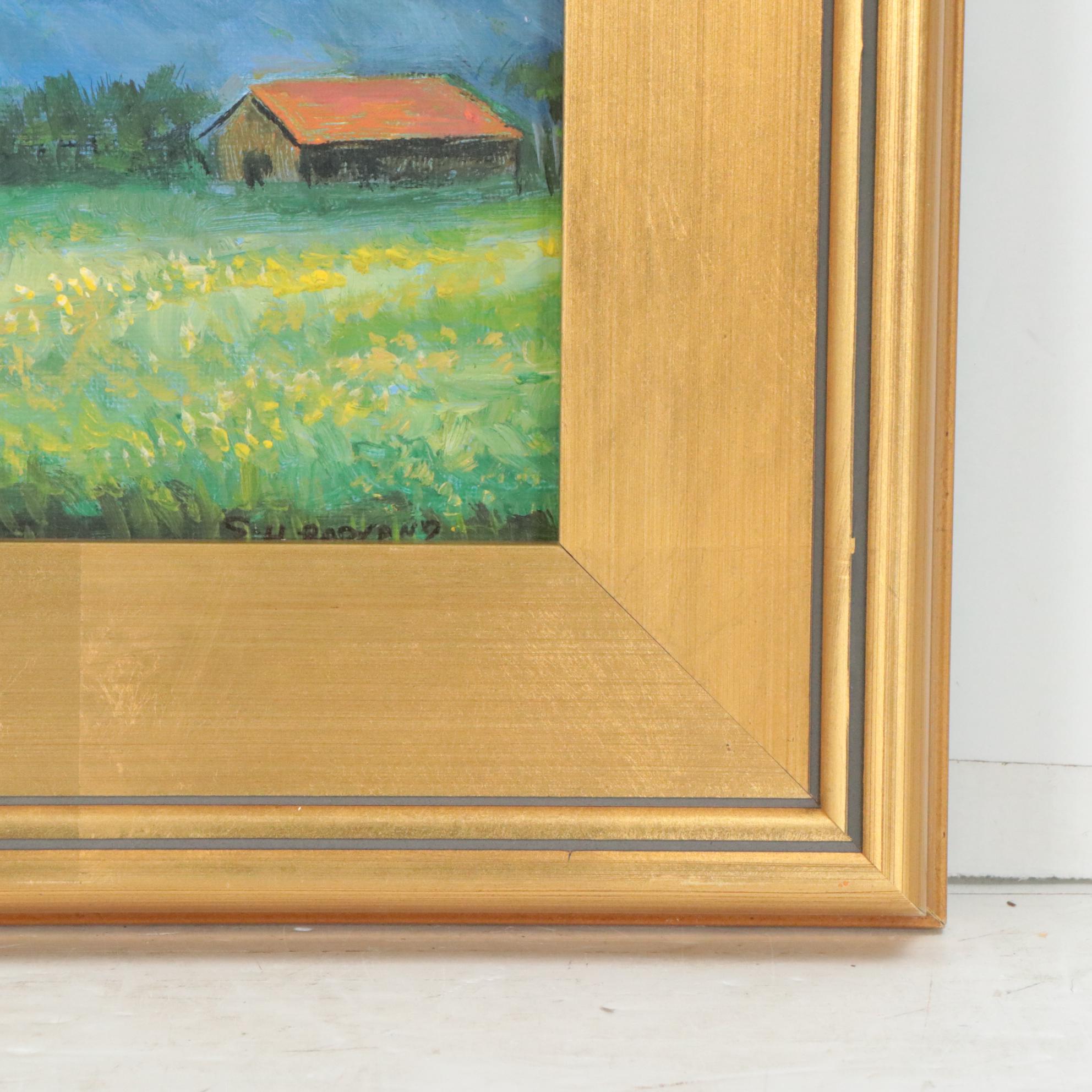 Sulmaz H. Radvand Country Landscape Oil Painting