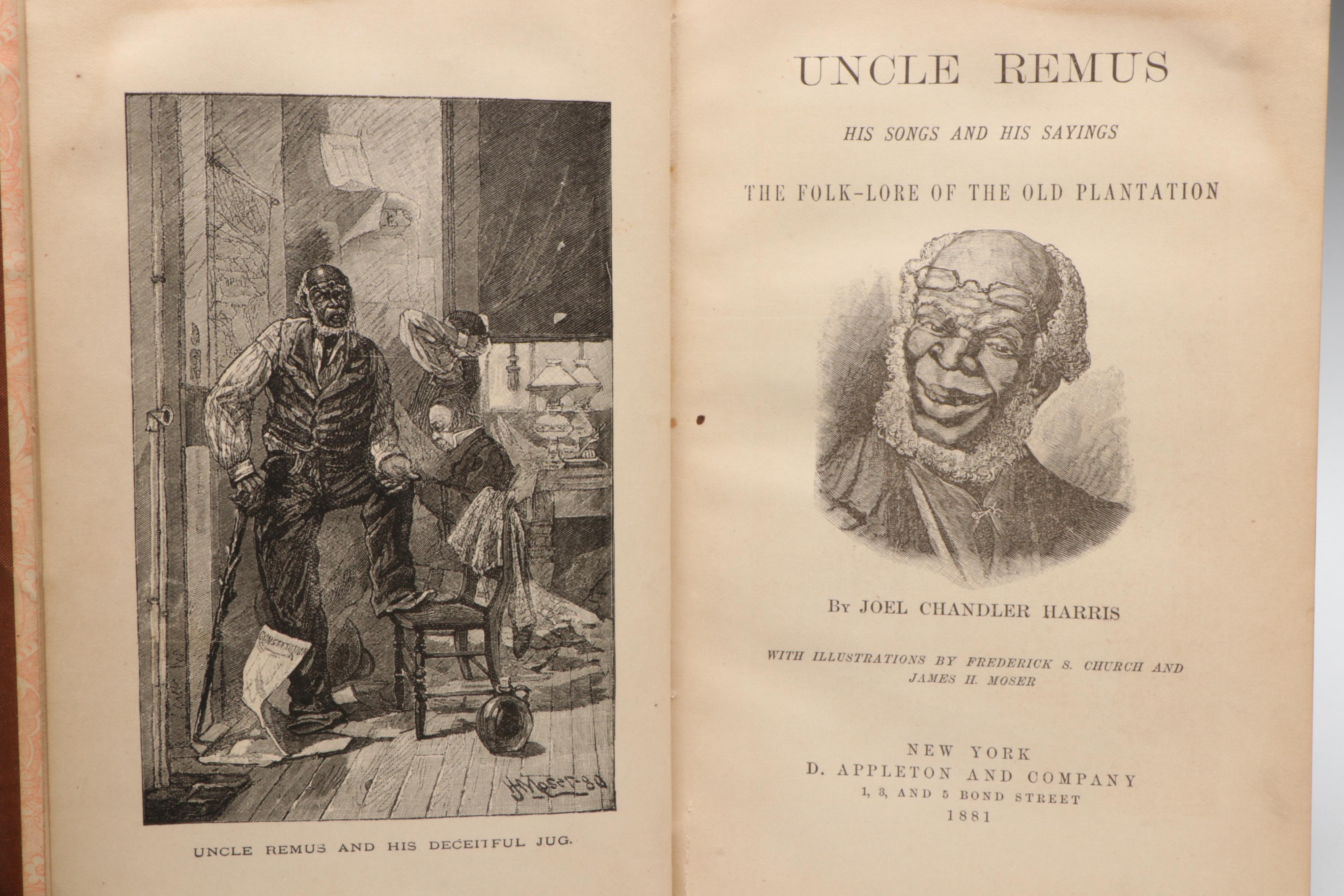 First Edition, Second Issue "Uncle Remus: His Songs and His Sayings" by Harris