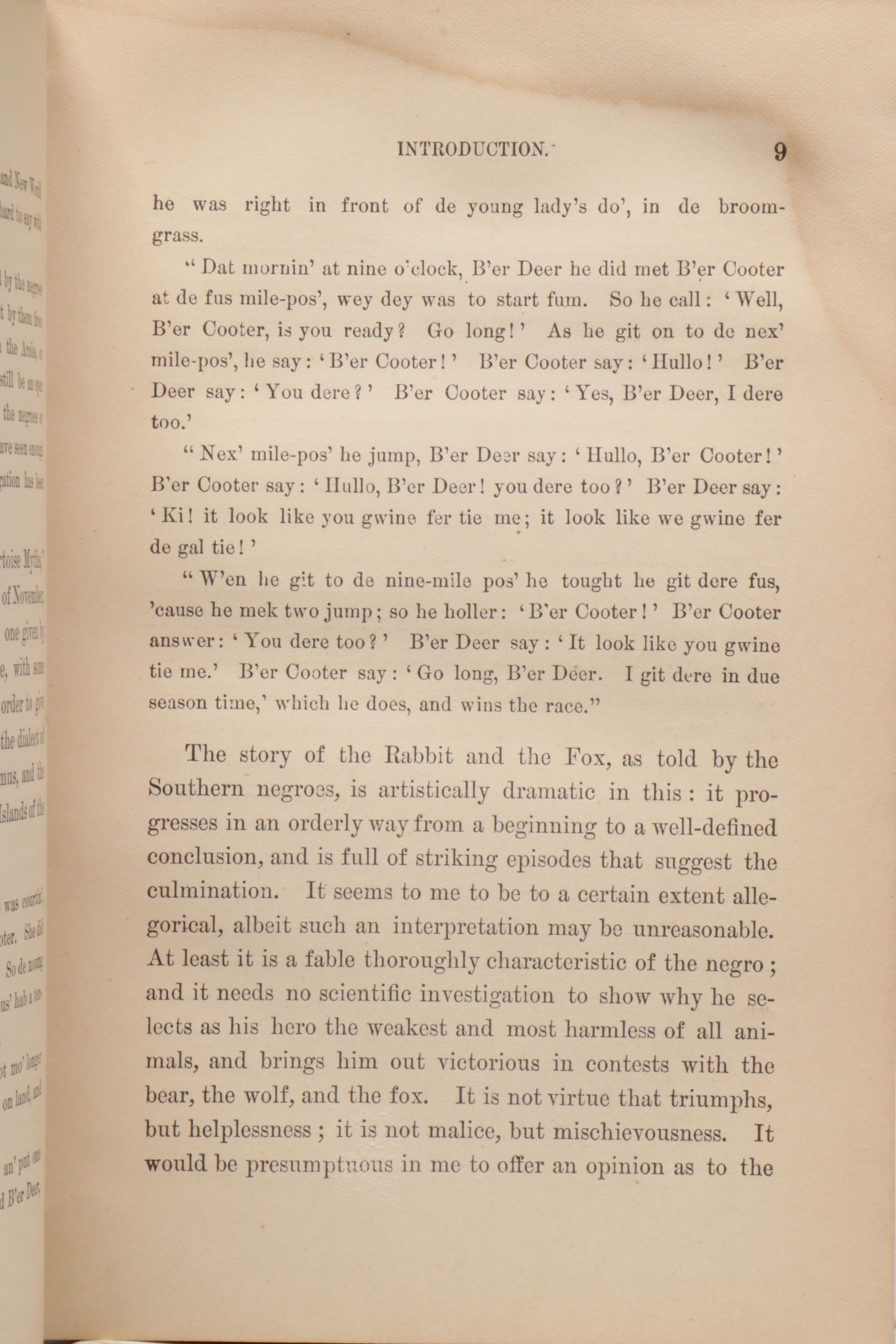 First Edition, Second Issue "Uncle Remus: His Songs and His Sayings" by Harris