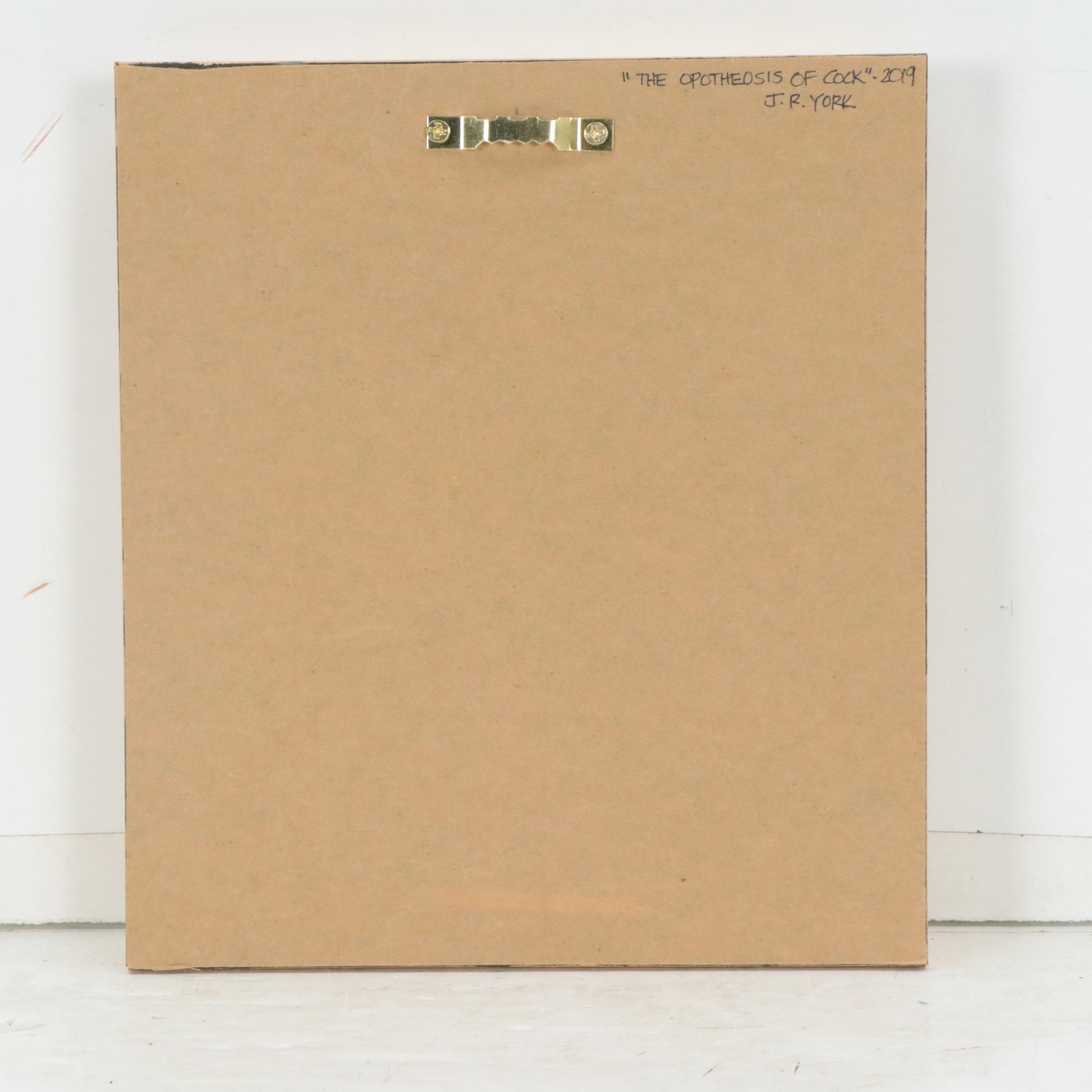 Joseph Ray York Surrealist Oil Painting "The Opotheosis of Cook," 2019