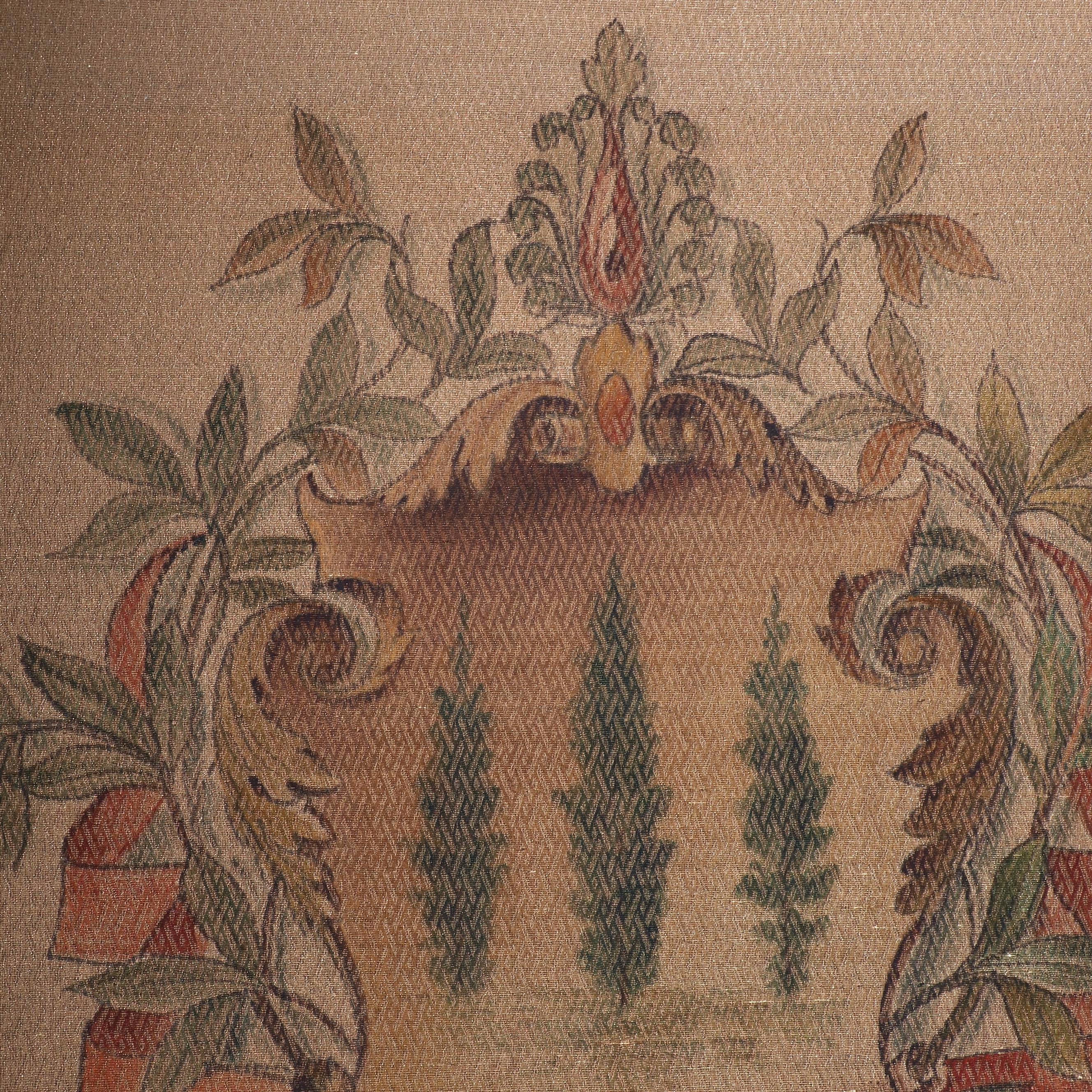 John Scott Bradstreet for Hovey C. Clarke Carved Walnut Court Cupboard, 1909