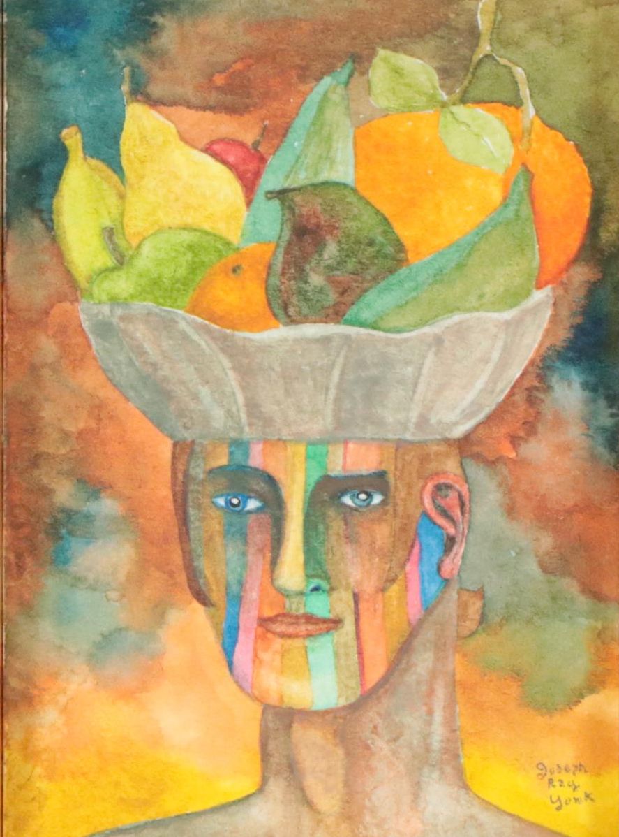 Joseph Ray York Surrealist Oil Painting "The Opotheosis of Cook," 2019