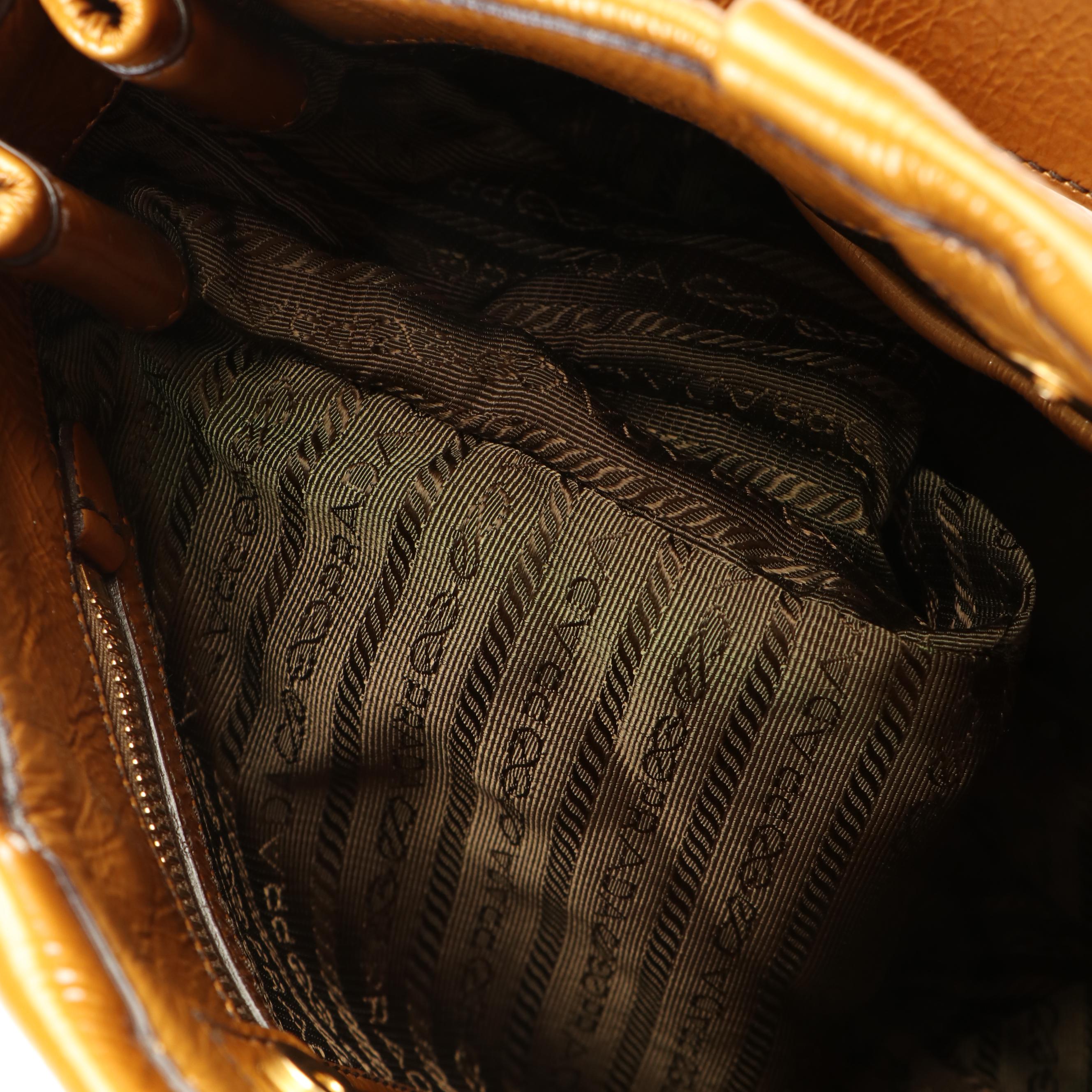 Prada Patent Leather Naplak Sfumata Ombre Hobo Shoulder Bag