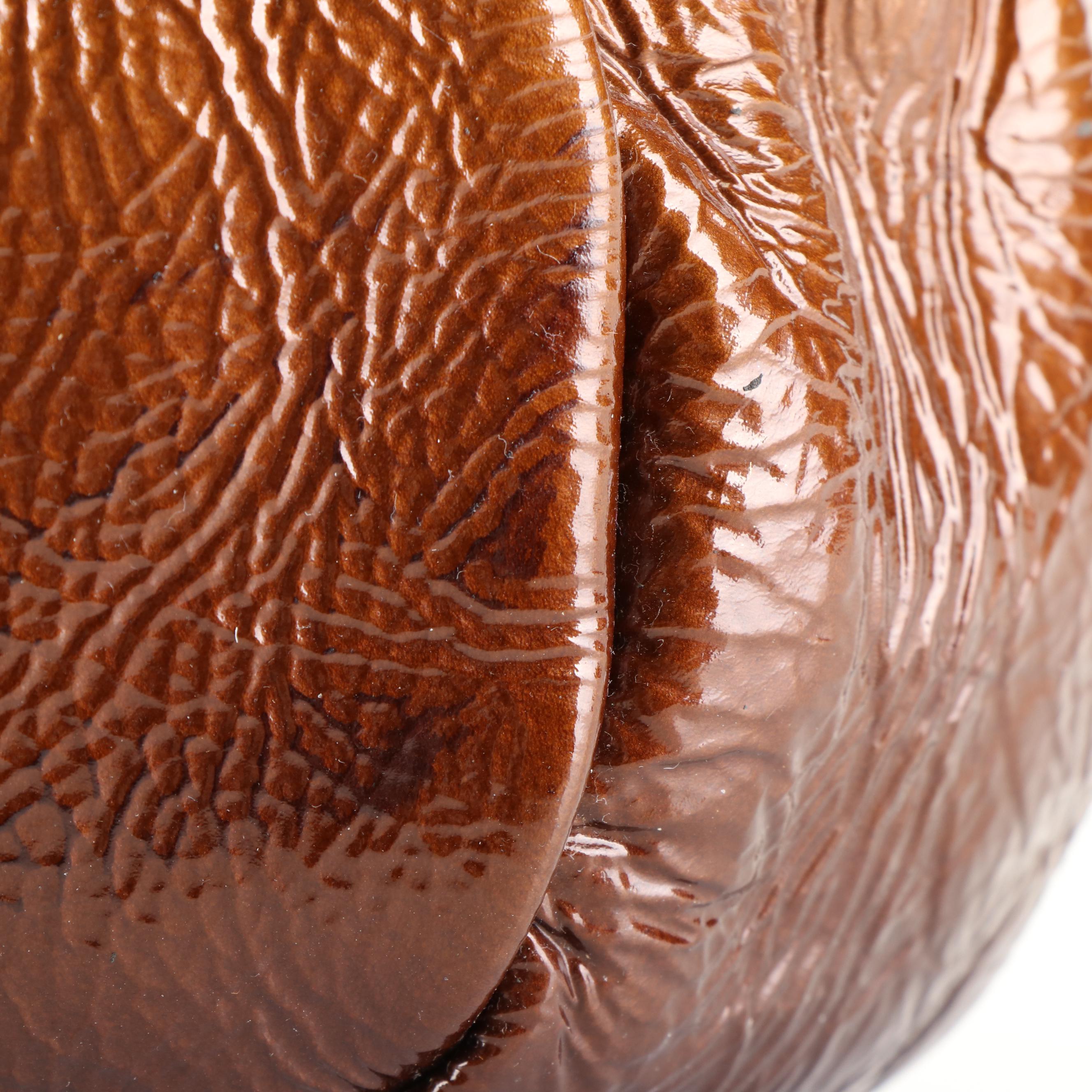 Prada Patent Leather Naplak Sfumata Ombre Hobo Shoulder Bag