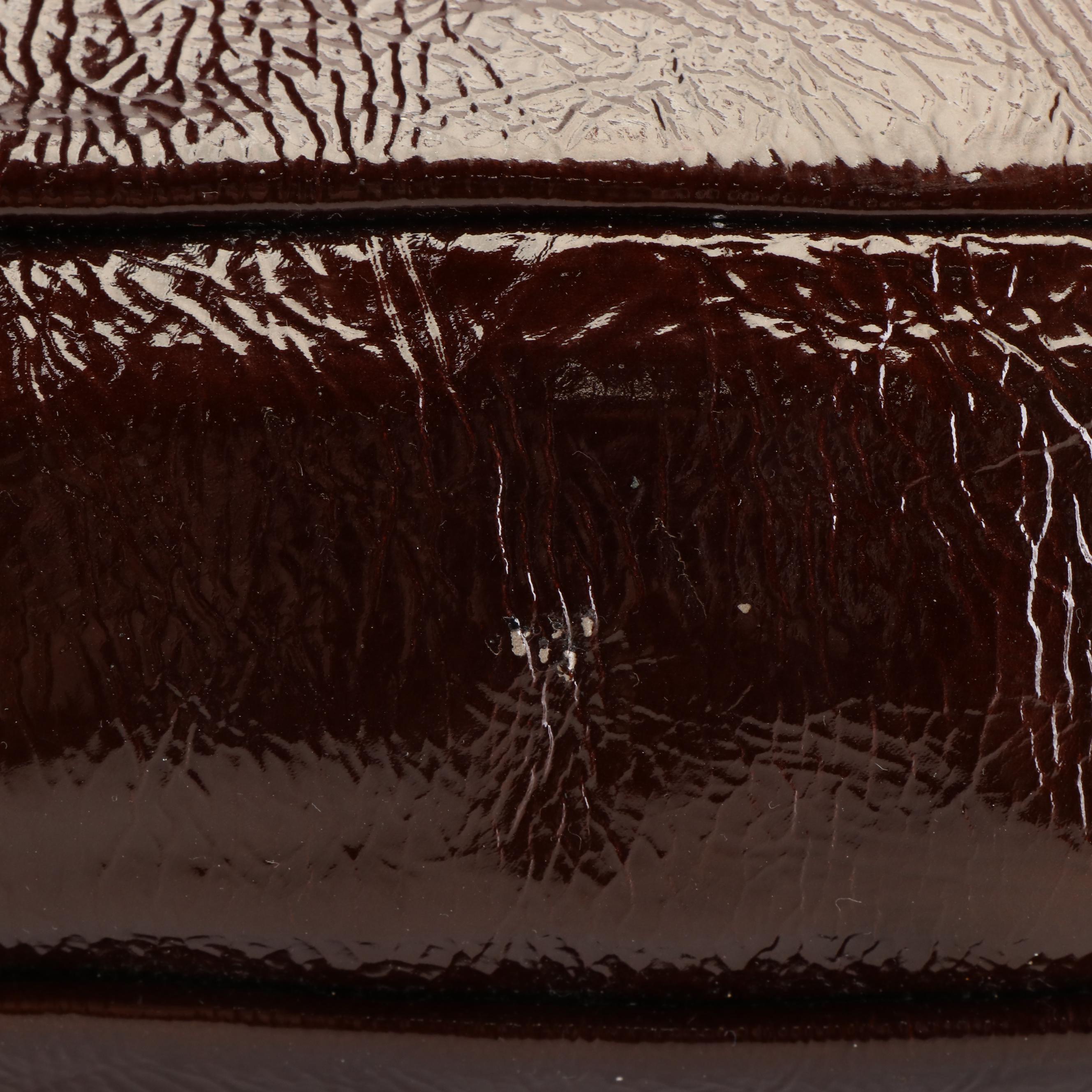 Prada Patent Leather Naplak Sfumata Ombre Hobo Shoulder Bag