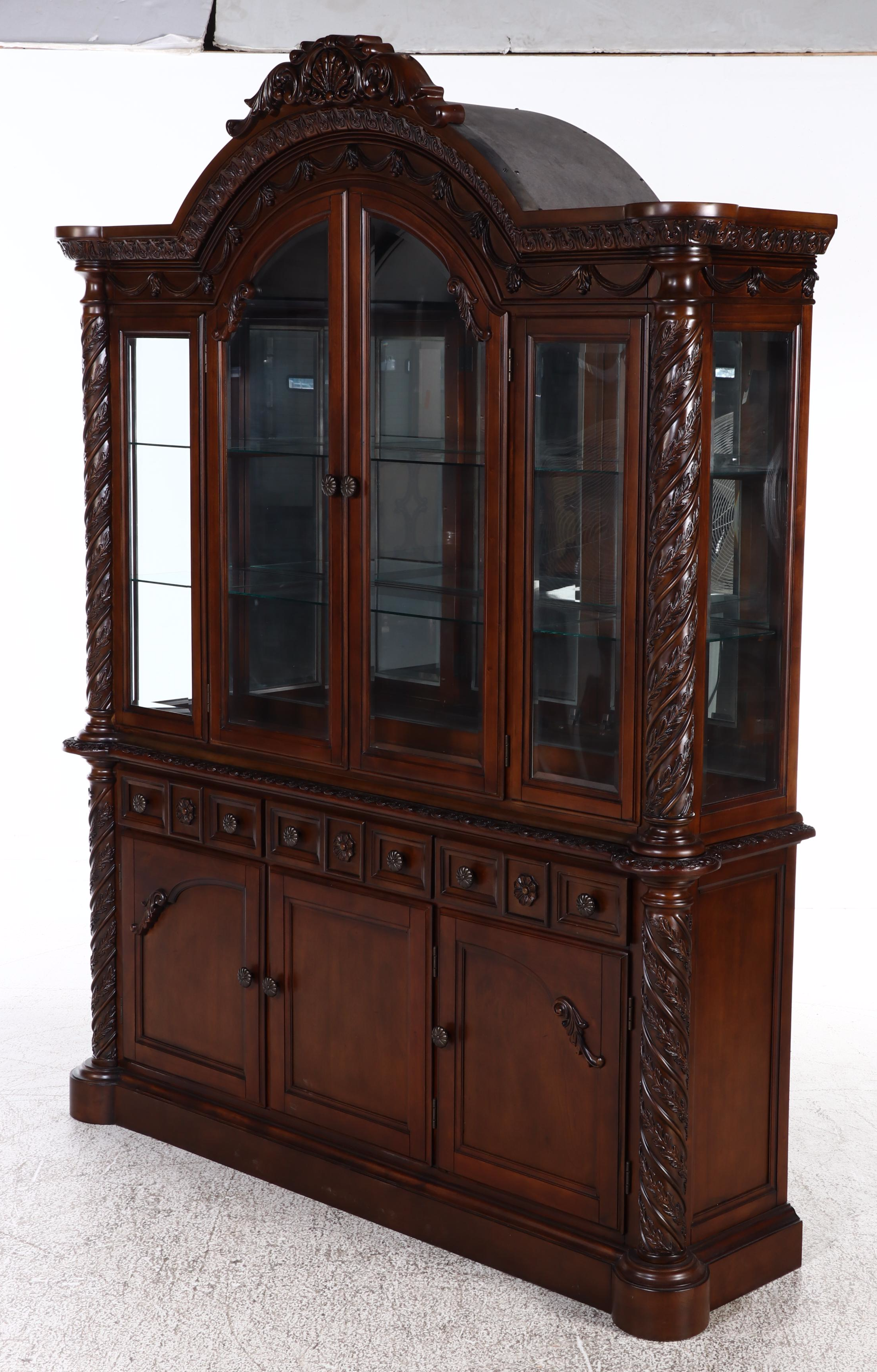 Ashley Furniture Baroque Style China Cabinet
